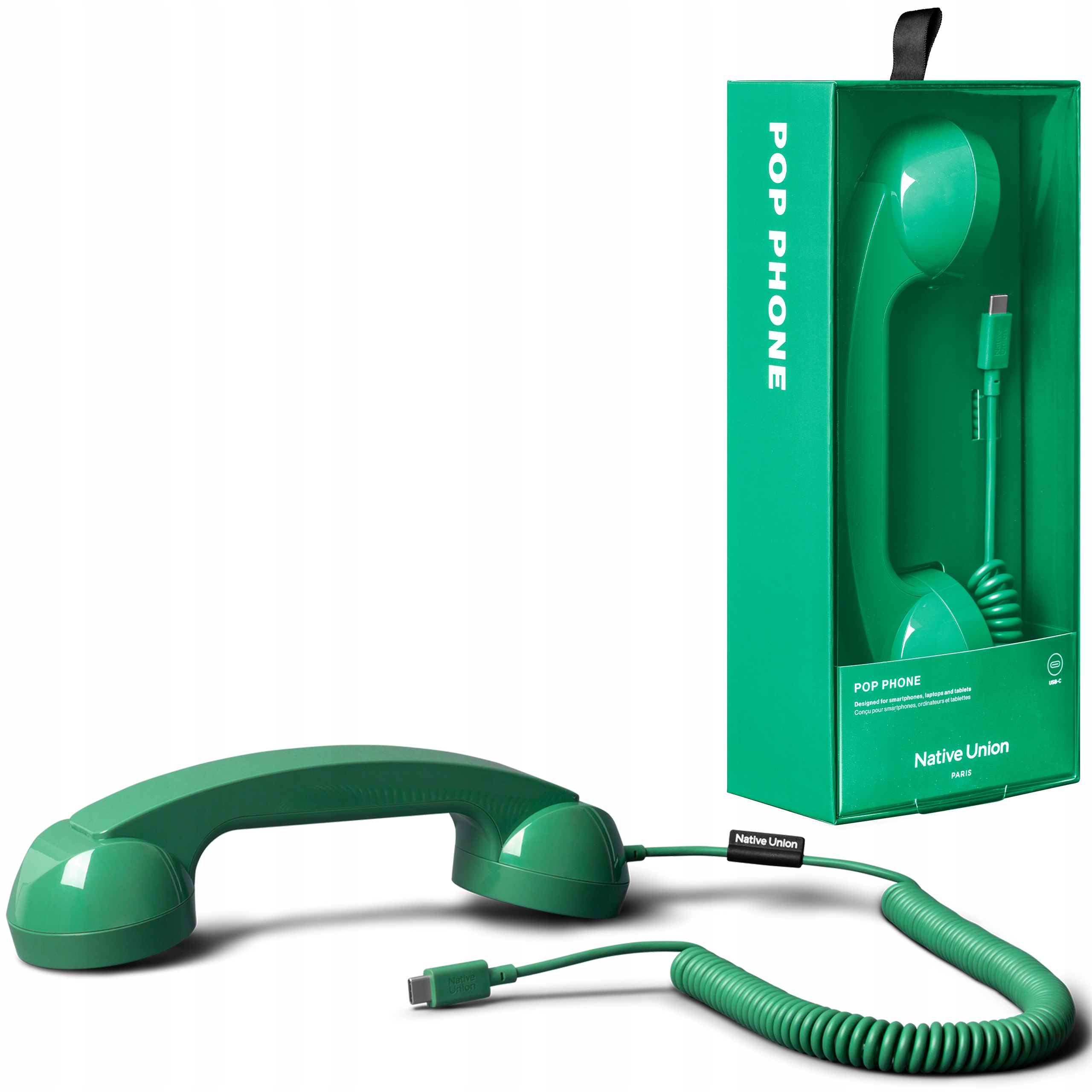 Native Union Pop Phone – Retro Usb-c telefonní sluchátka pro připojení