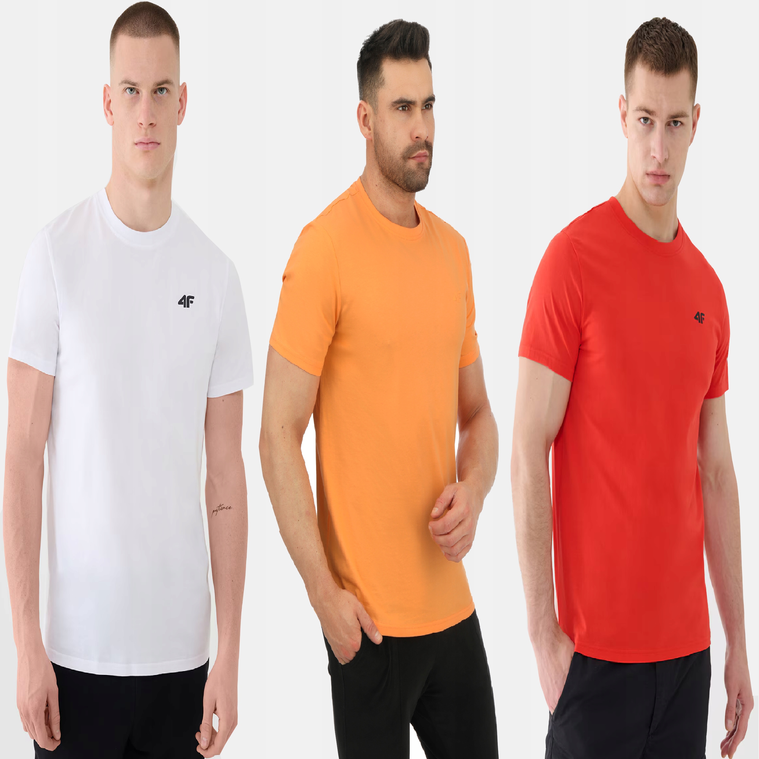 Pánské Tričko 4F Tričko Sada 3 Kusů XXL SS25