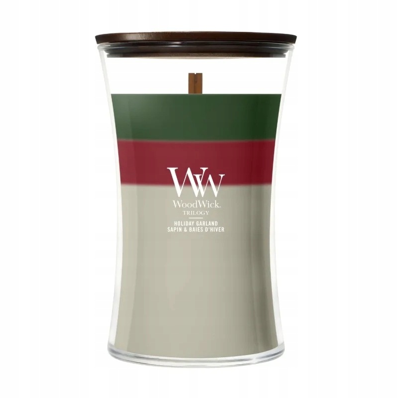Millefiori Milano Holiday Garland WoodWick Trilogy velká svíčka 610 g