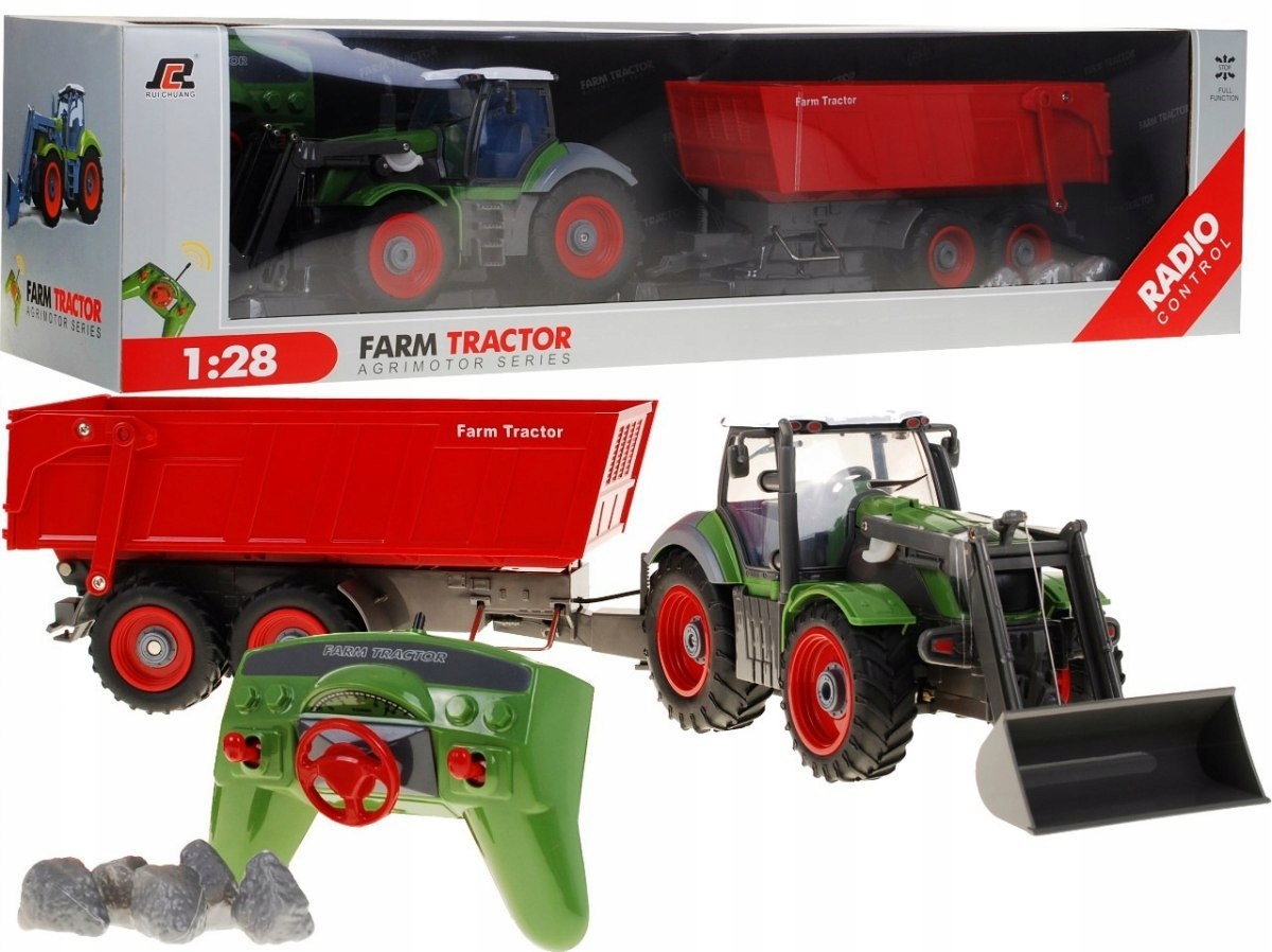 

Duży Traktor Zdalnie Sterowany Z Przyczepą 2.4GHz