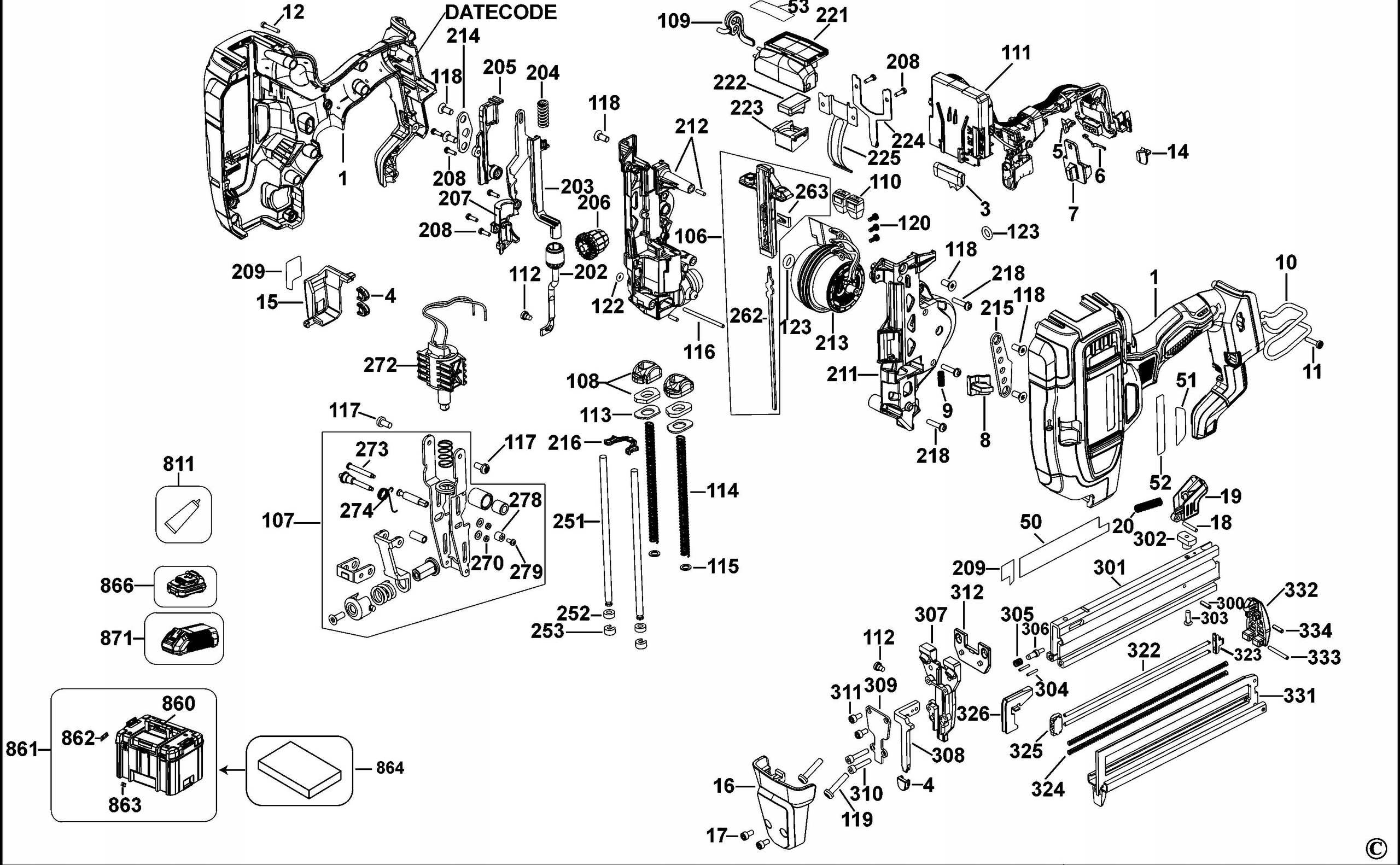 DEWALT N569446 NOSEK ZABEZPIECZAJĄCY DO DCN681 Rodzaj blokada