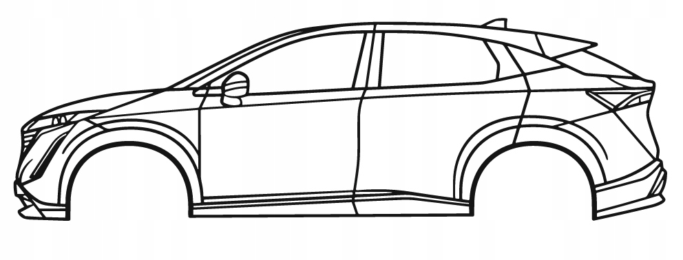 DEKORACJA ścienna Obraz Samochód NISSAN ARIYA 2023