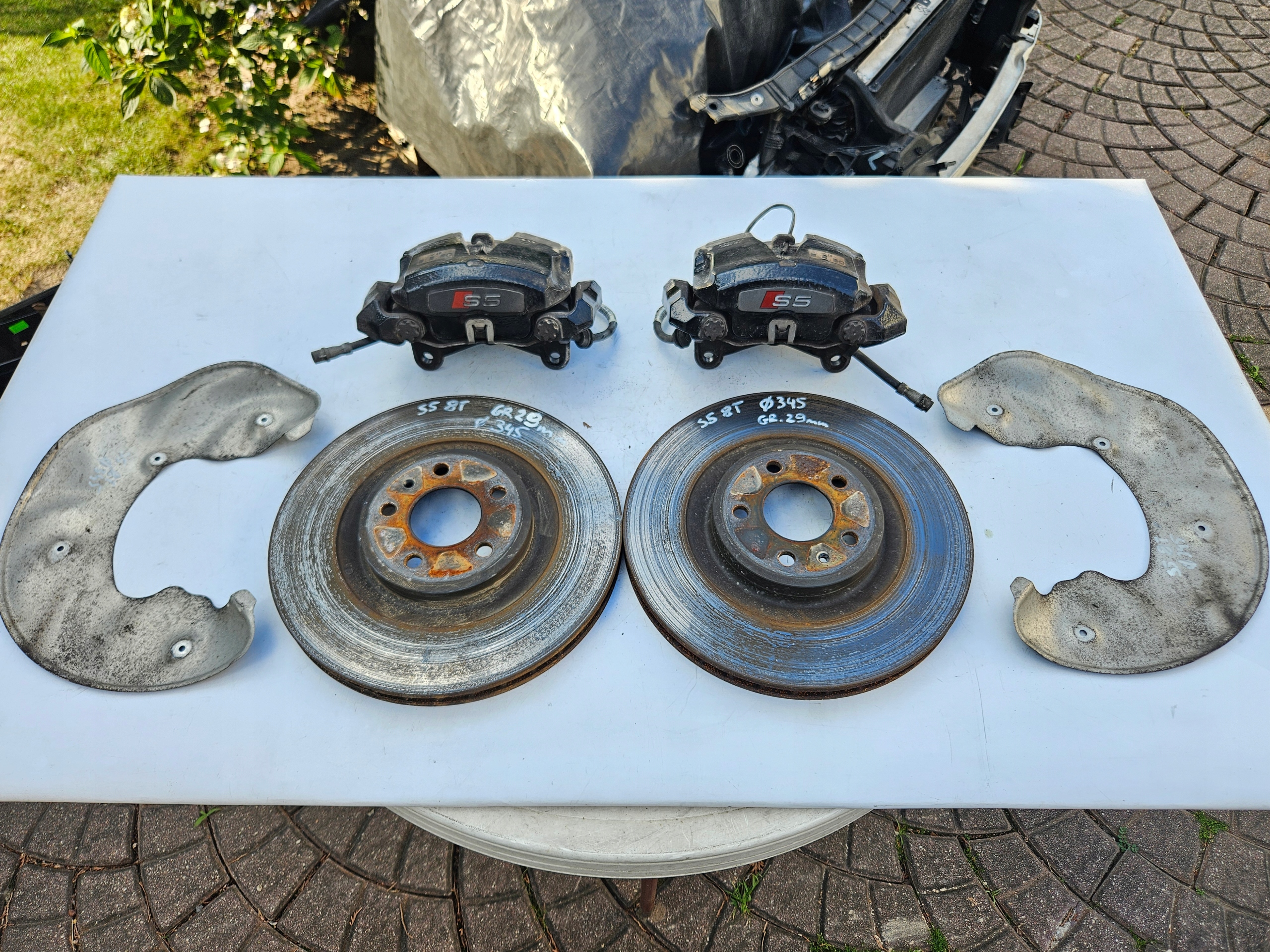 calipers brake HAMULCE front front AUDI S5 8T B8 S4 345 345MM SWAP