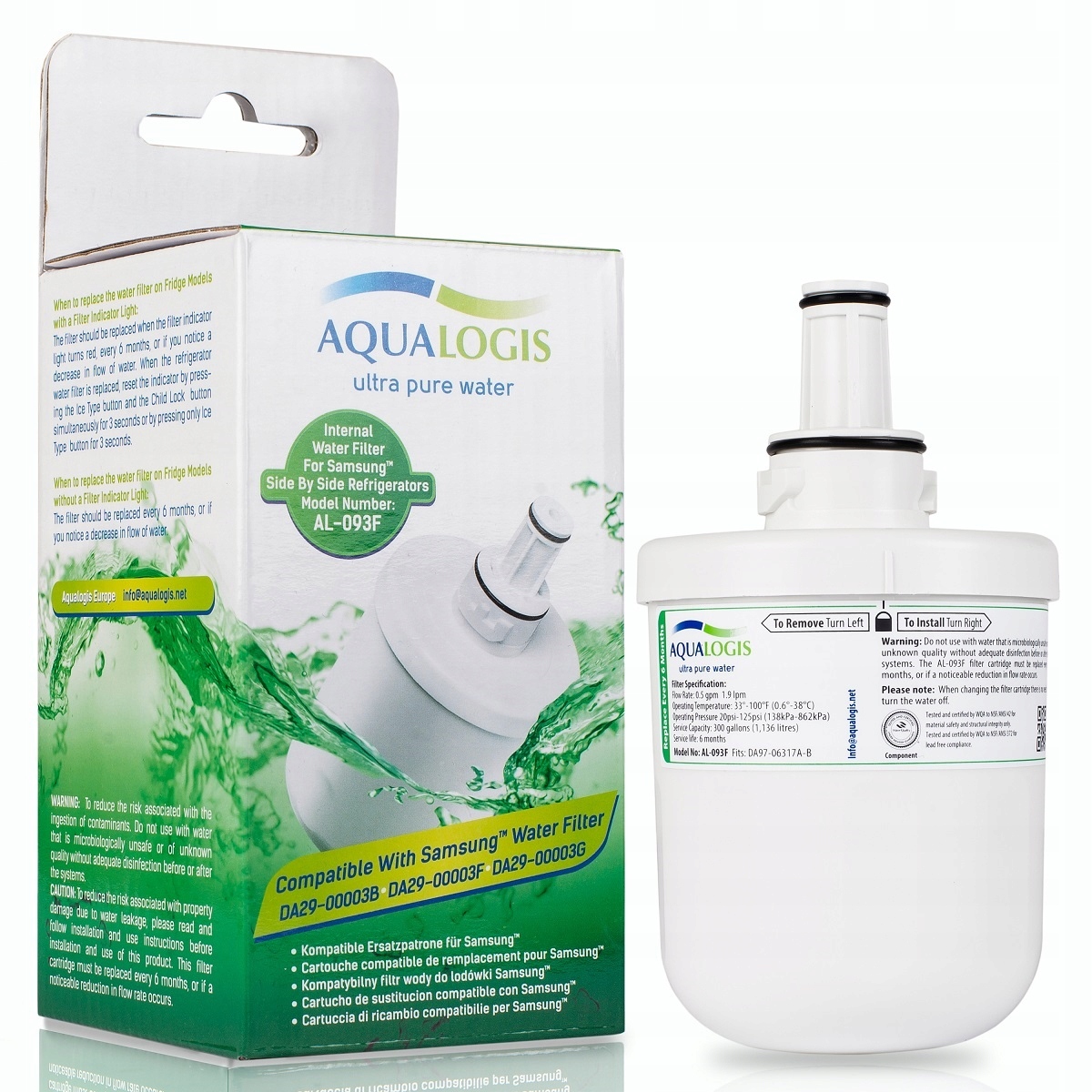 Filtr Aqualogis AL-093F Jak Samsung DA29-00003F