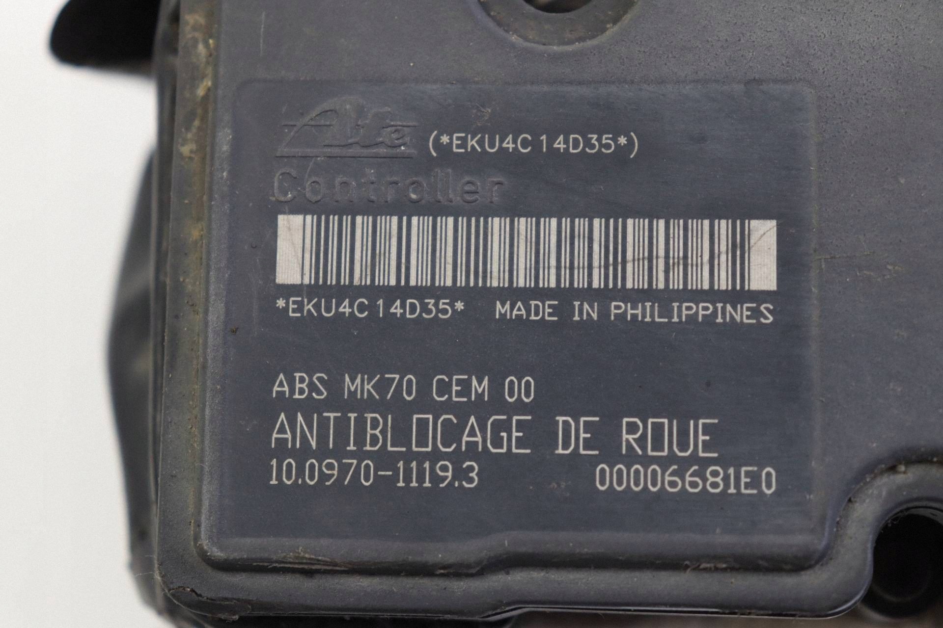 PEUGEOT 206 CITROEN C3 e Pompa ABS 9653524680 10.0970-1119.3