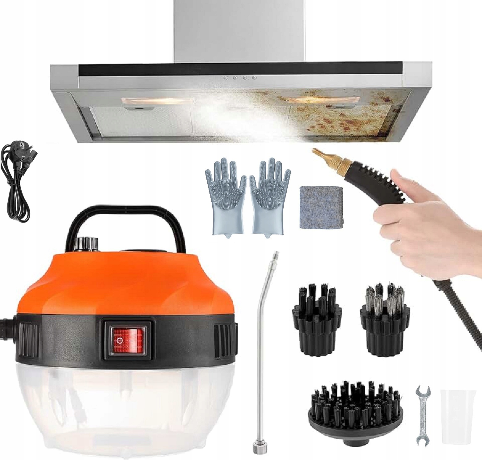 Parní Čistič Oken Steamer Parník 2500W 1000ml Set
