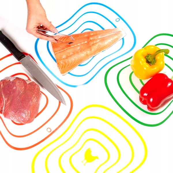 

Zestaw 4szt Maty Do Krojenia Deski Kuchenne DK29