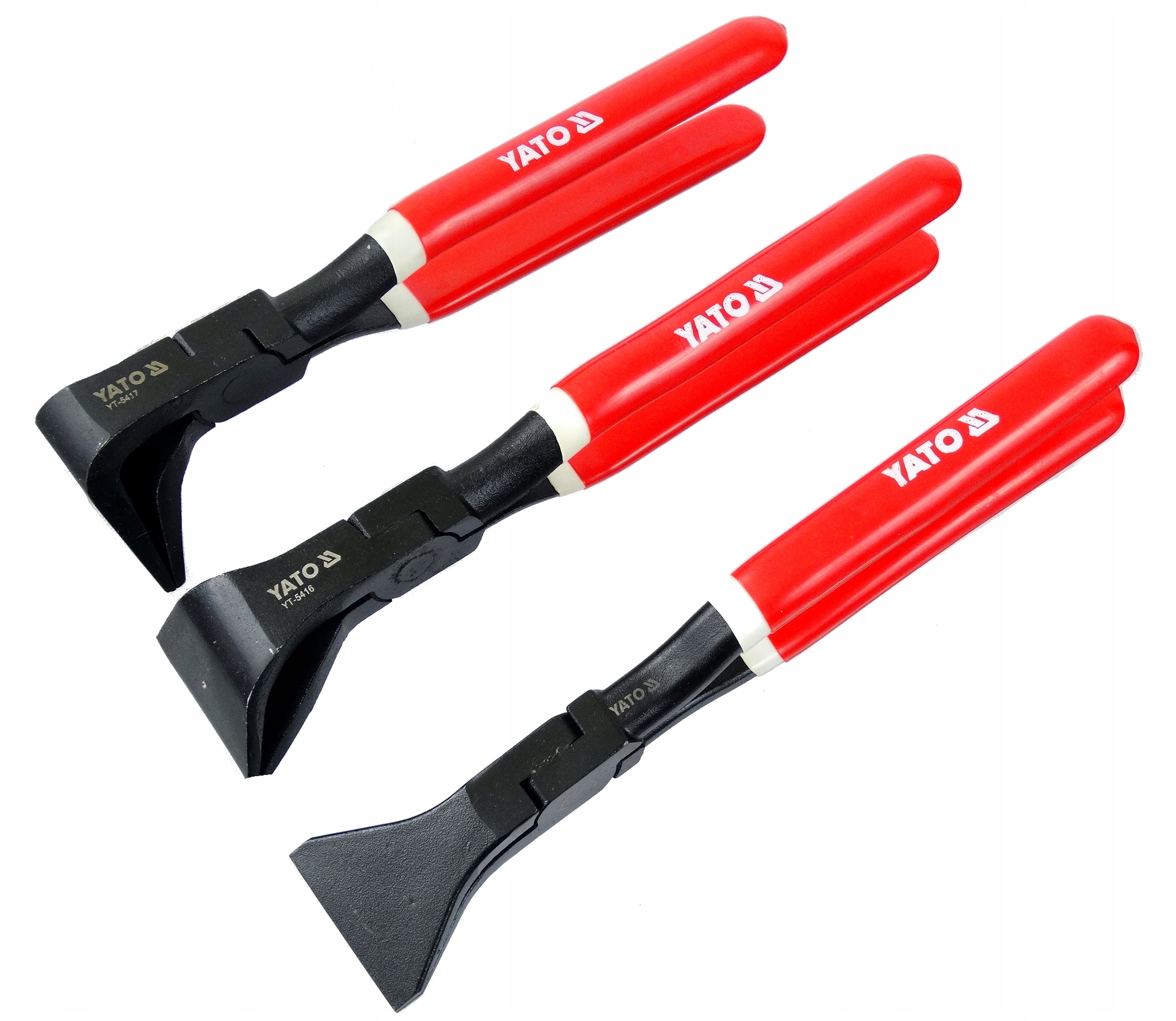 Yato cęgi szczypce dekarskie do blach profili komplet 3 sztuki 45' 90' 180'