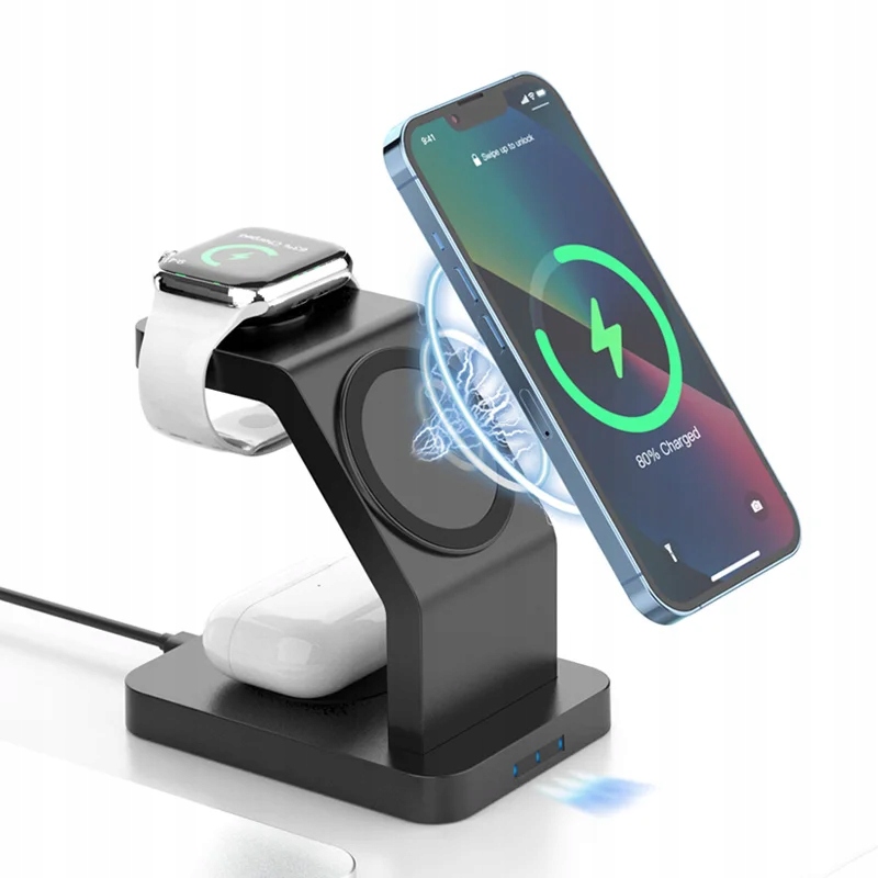ŁADOWARKA INDUKCYJNA BEZPRZEWODOWA 3w1 MagSafe S043 EAN (GTIN) 5906090721045