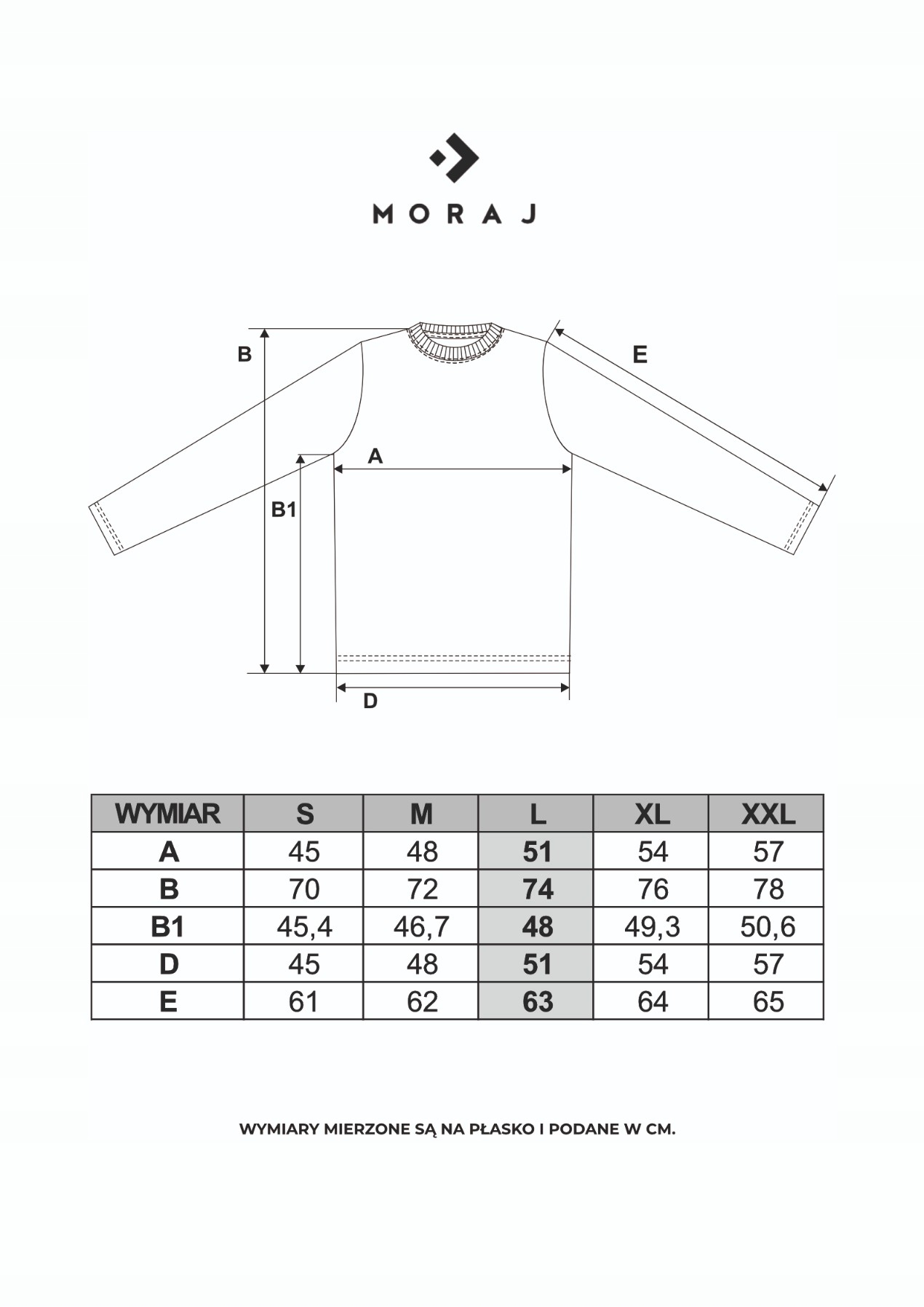 LONGSLEEVE BIAŁA KOSZULKA DŁUGI RĘKAW MORAJ - XL Płeć mężczyzna