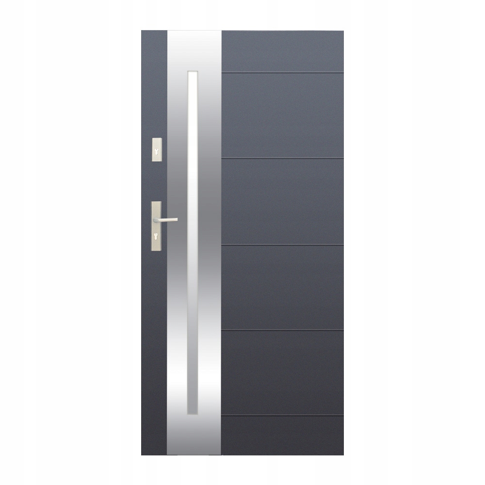Drzwi stalowe wejściowe WZÓR 26 INOX OPTIMUM Wikęd