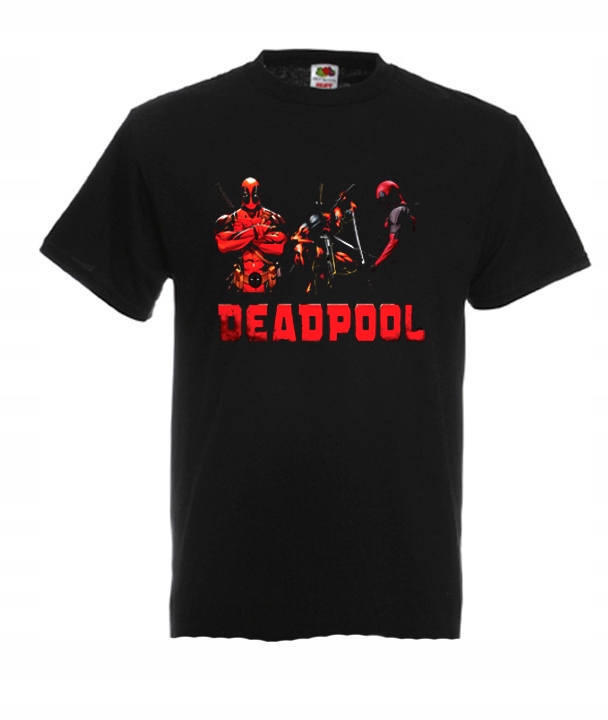 

S Koszulka Męska Deadpool Marvel Dead Pool Wzor