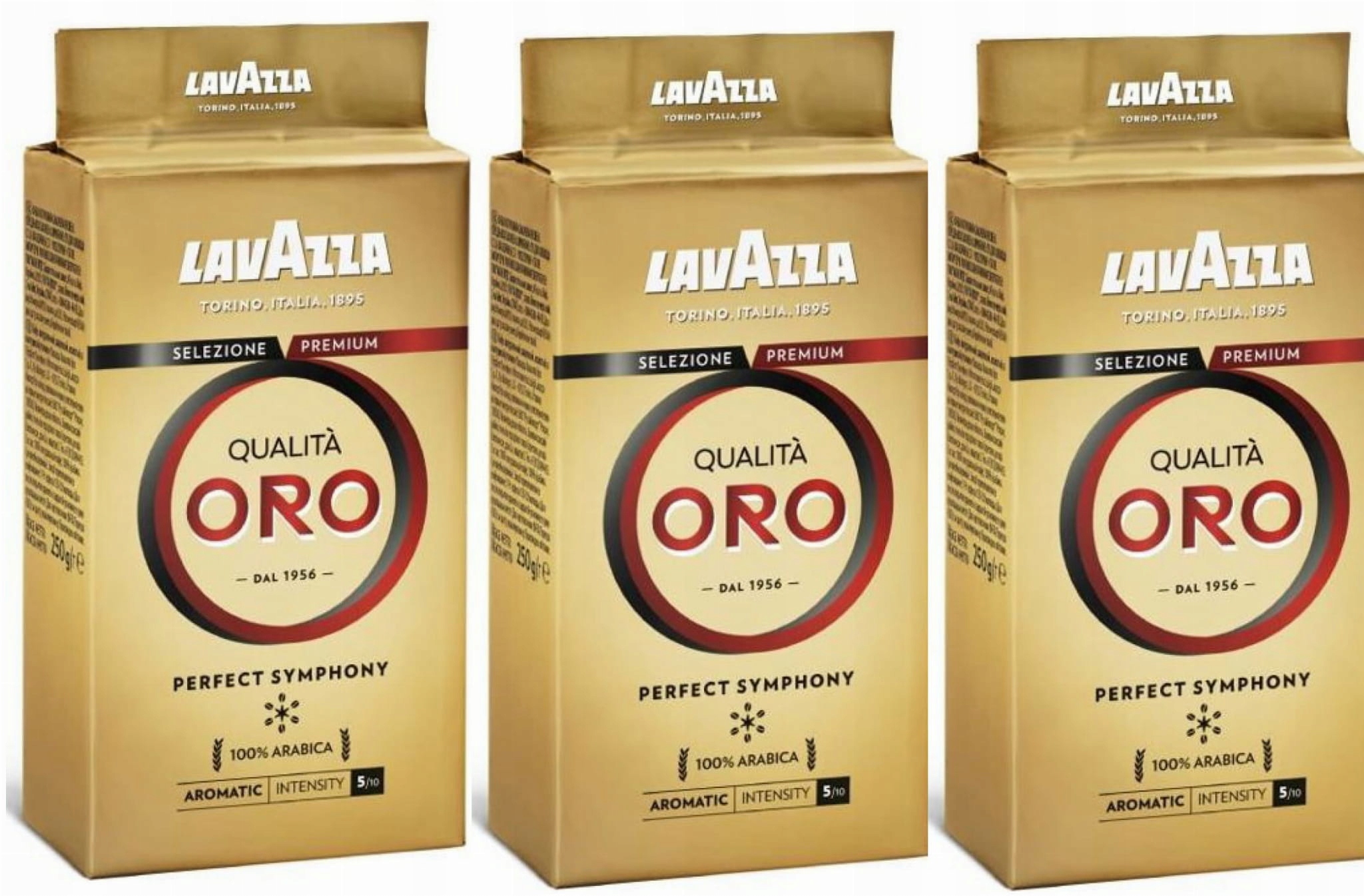 Levně Mletá káva Lavazza Qualita Oro 3 x 250 g