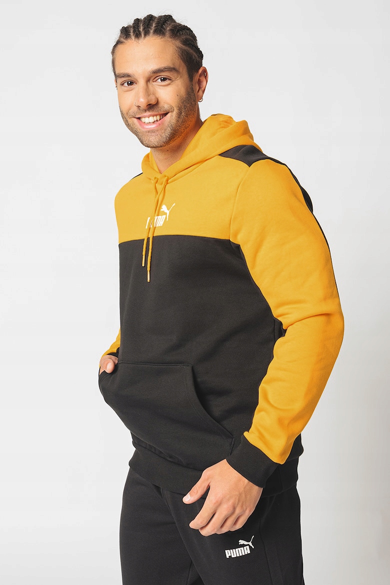 3199 Pánská Mikina Puma Klokanka S Kapucí Sportovní Zateplená Černá S