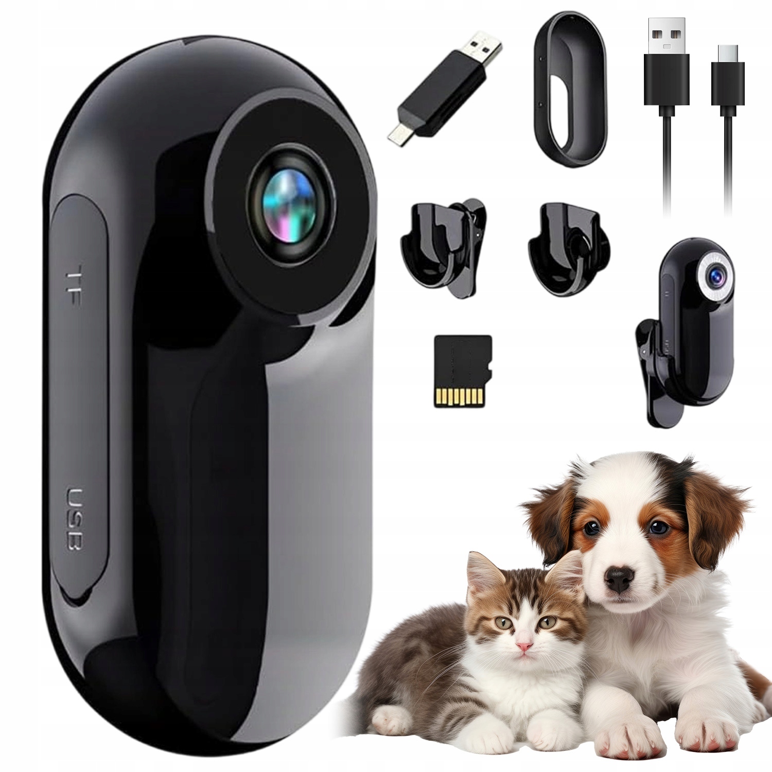Mini Kamera Pro Sport 1080P 5MP Avi Microsd 32GB 180MIN Nahrávání Otg