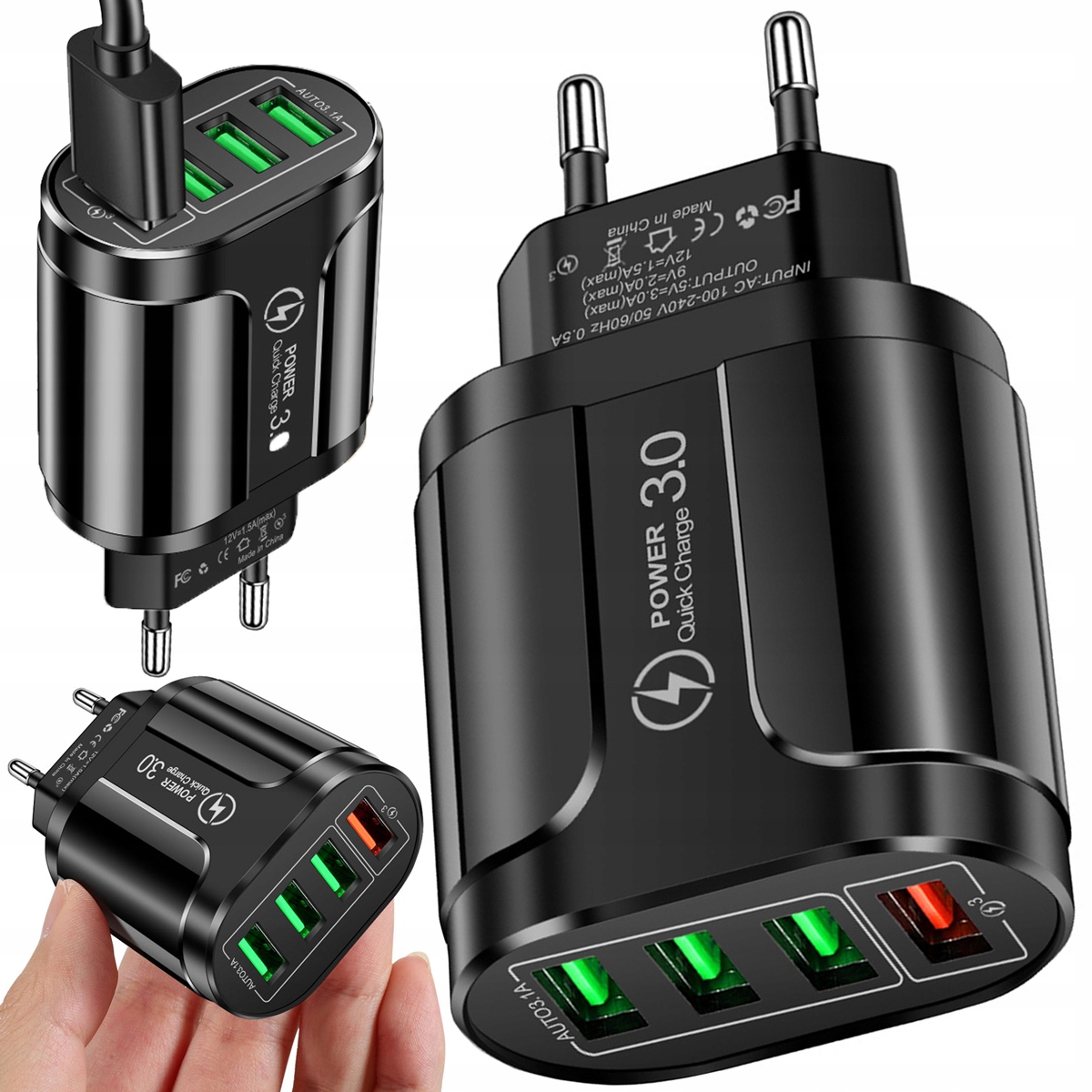 

Adapter Hub Rozdzielacz Ładowarka 4x Usb
