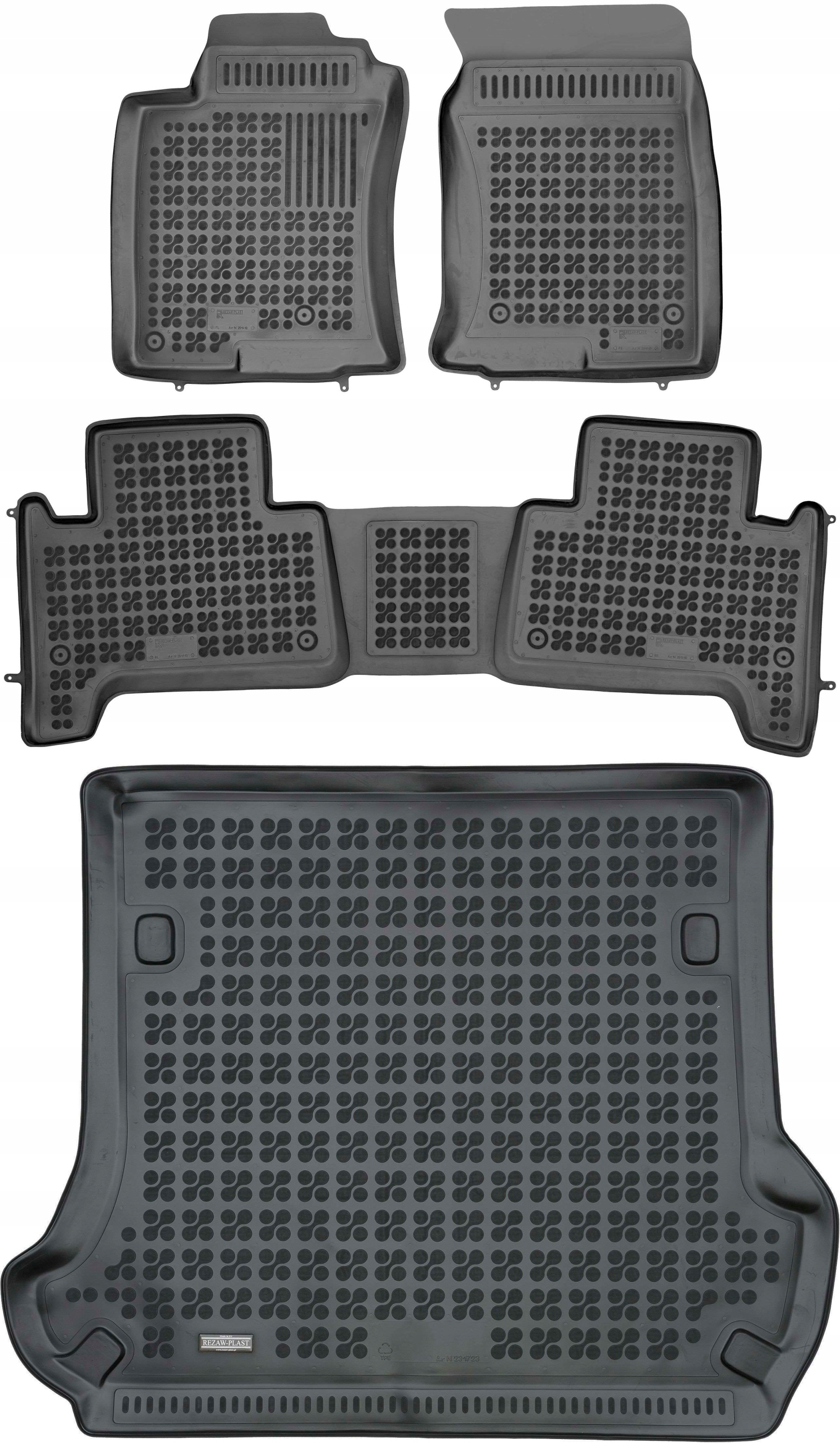 

Land Cruiser J120 2002-2009 Korytka gumowe mata
