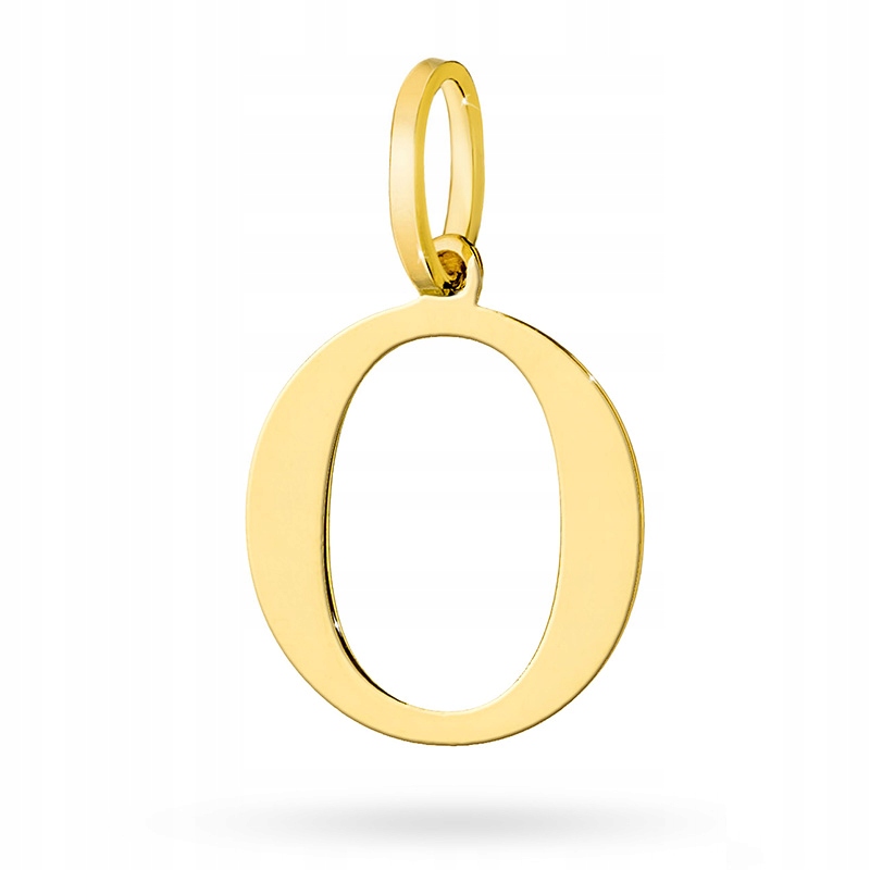 Zlatý Přívěsek Přívěsek Písmeno O ryzost 585 14k