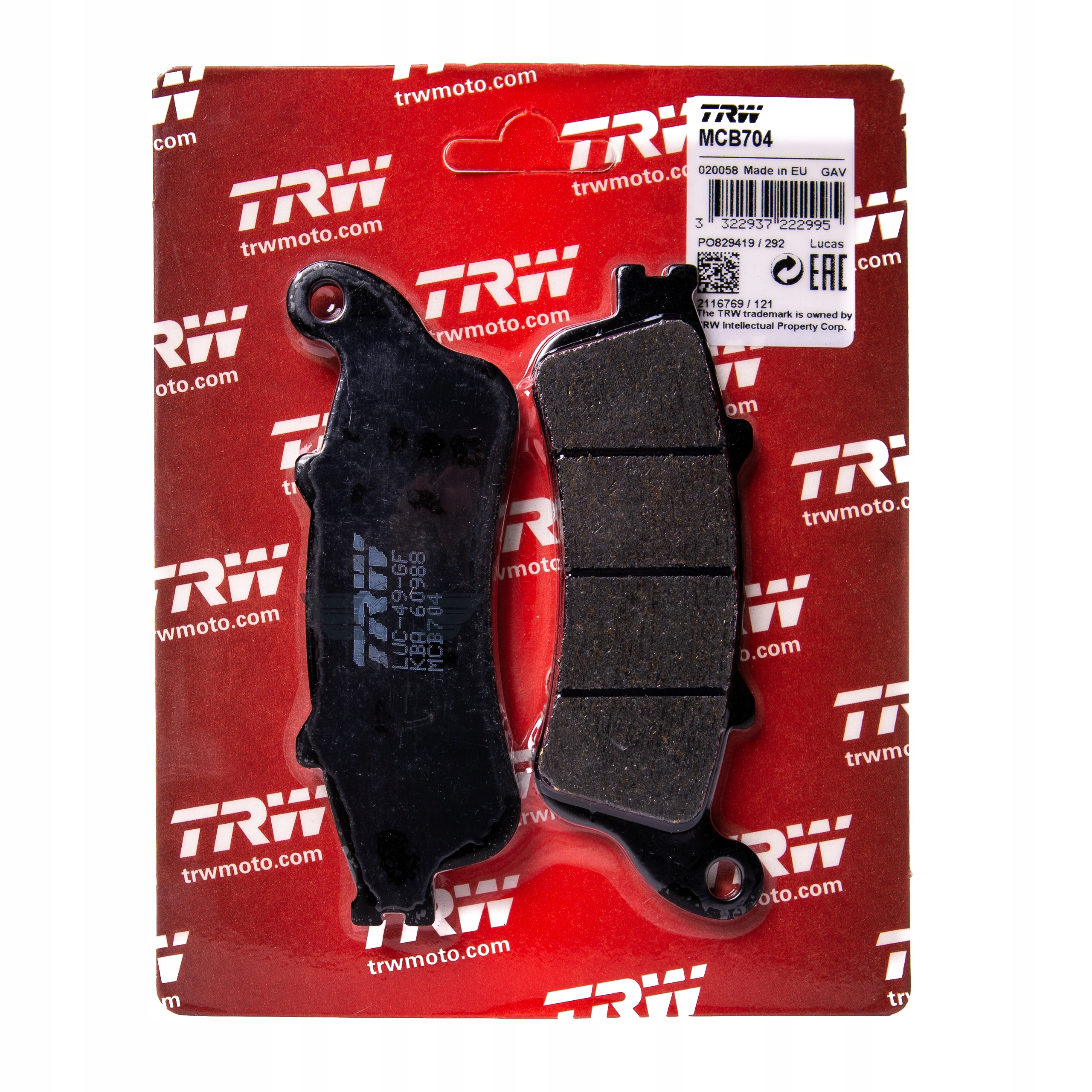 

Klocki Hamulcowe Trw Honda Vfr 800 98-13 Tył