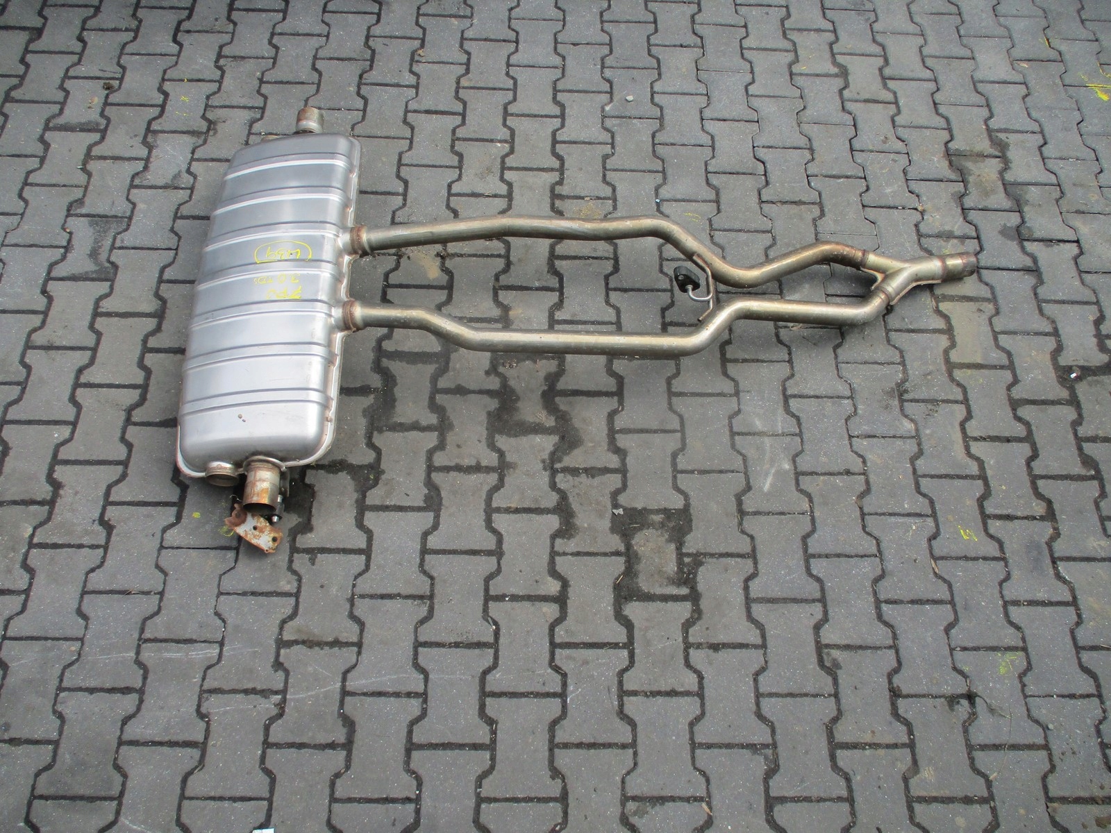 muffler, exhaust TOUAREG 7P0 3,0TDI
