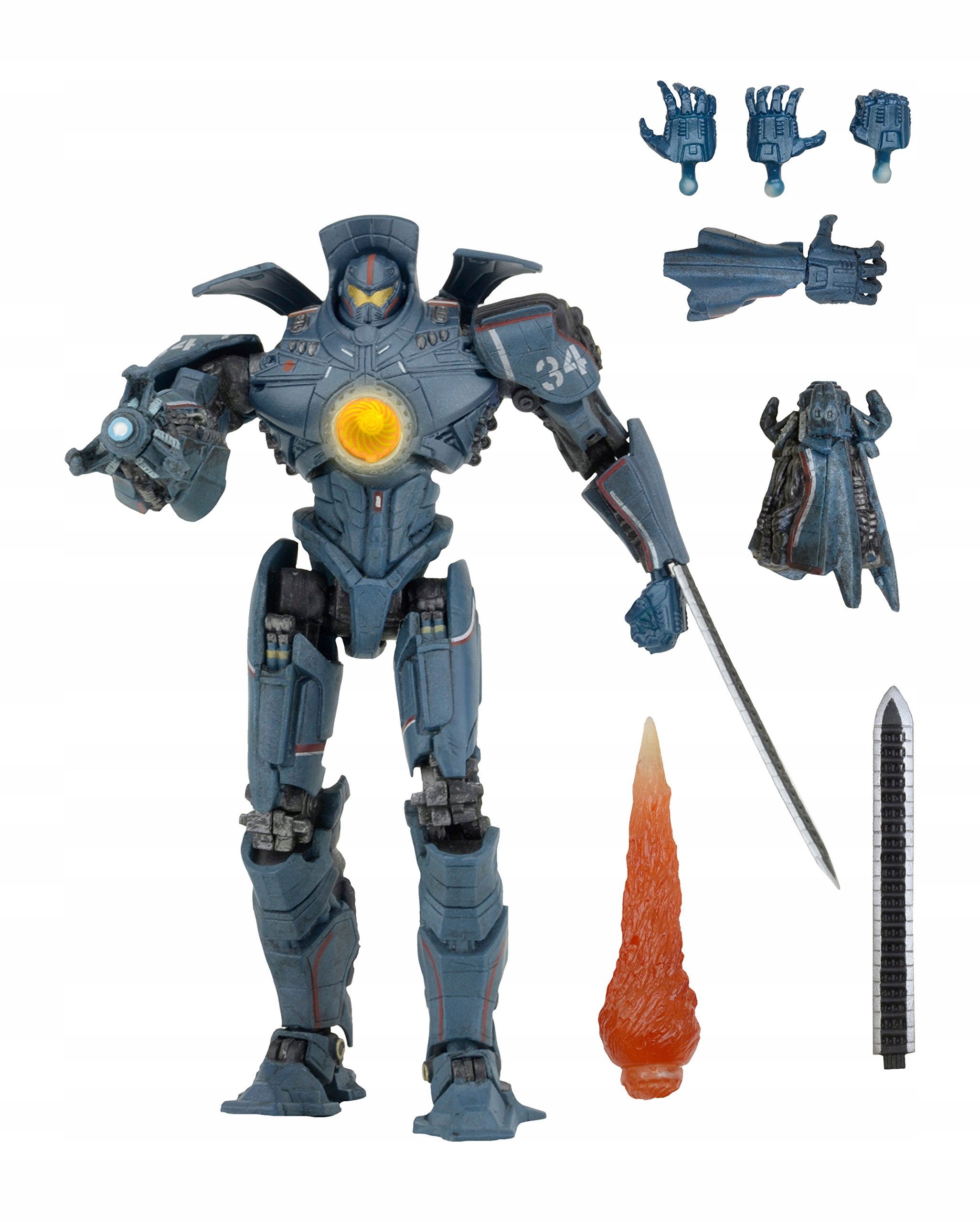 Led pohyblivá světelná figurka Pacific Rim Jaeger Gipsy Danger 21 cm Ultimate