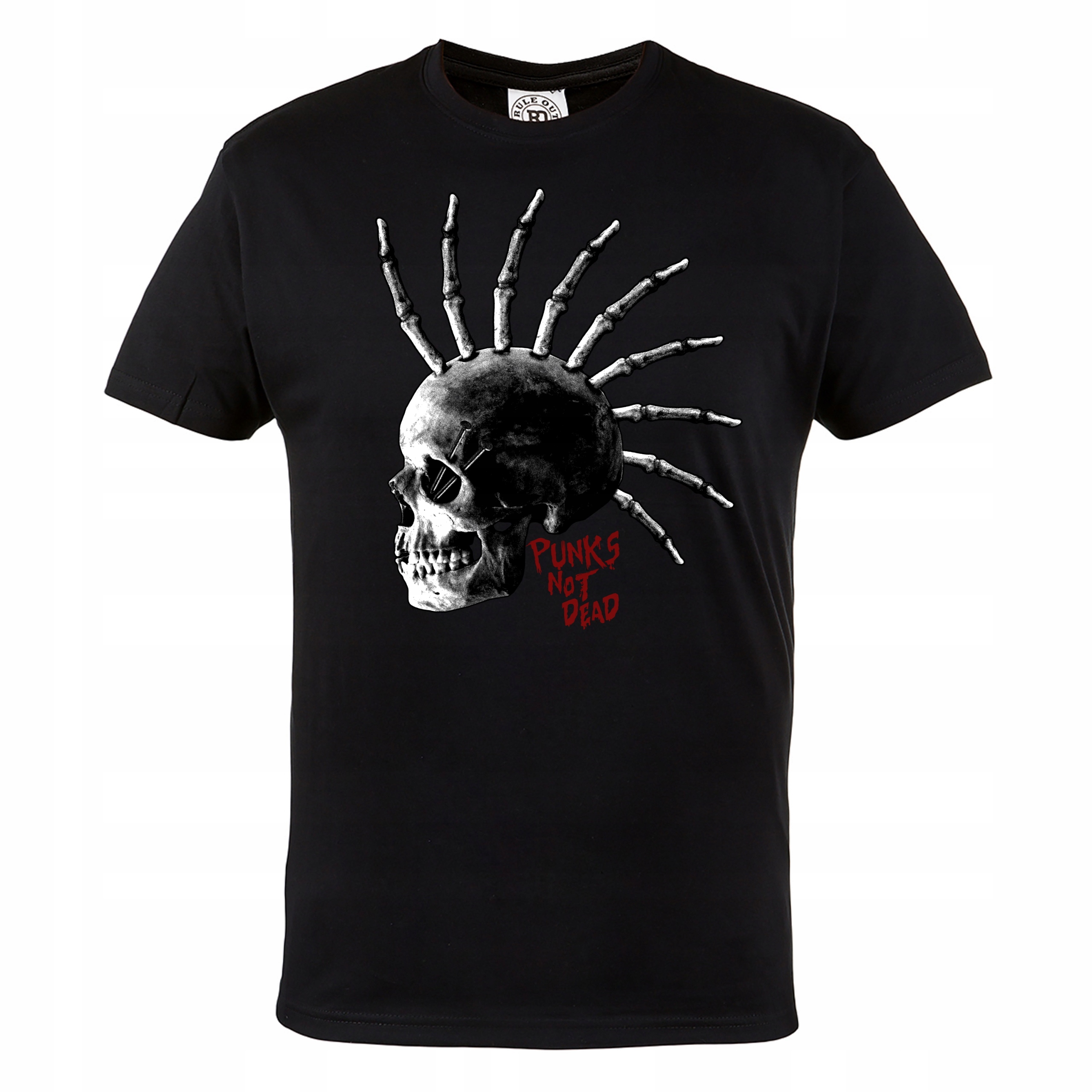

Koszulka Muzyczna Punkowa Punk's Not Dead Irokez