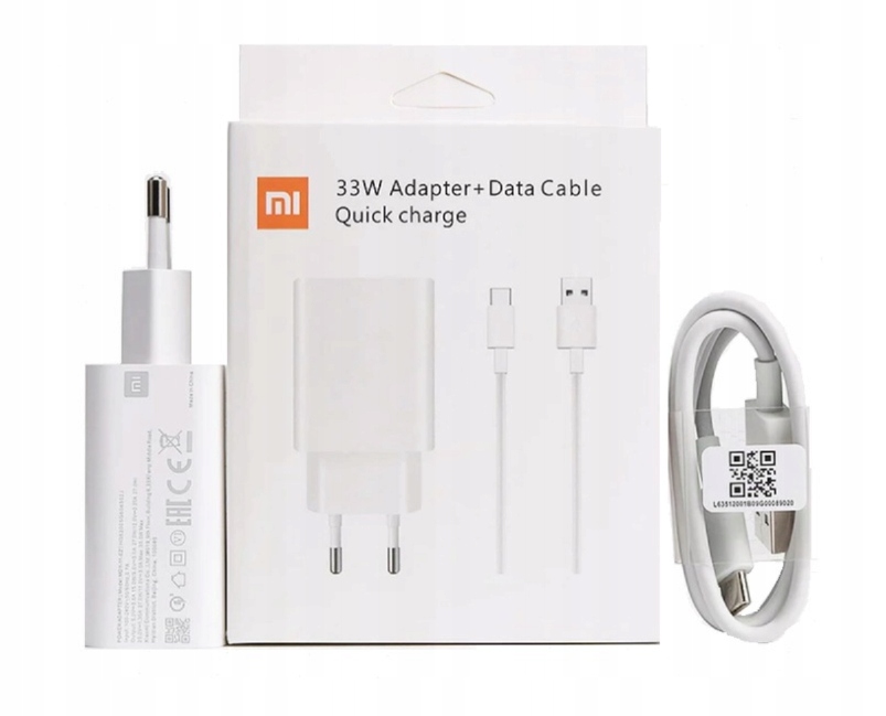 

Szybka Ładowarka Sieciowa Xiaomi 33W 6A Turbo