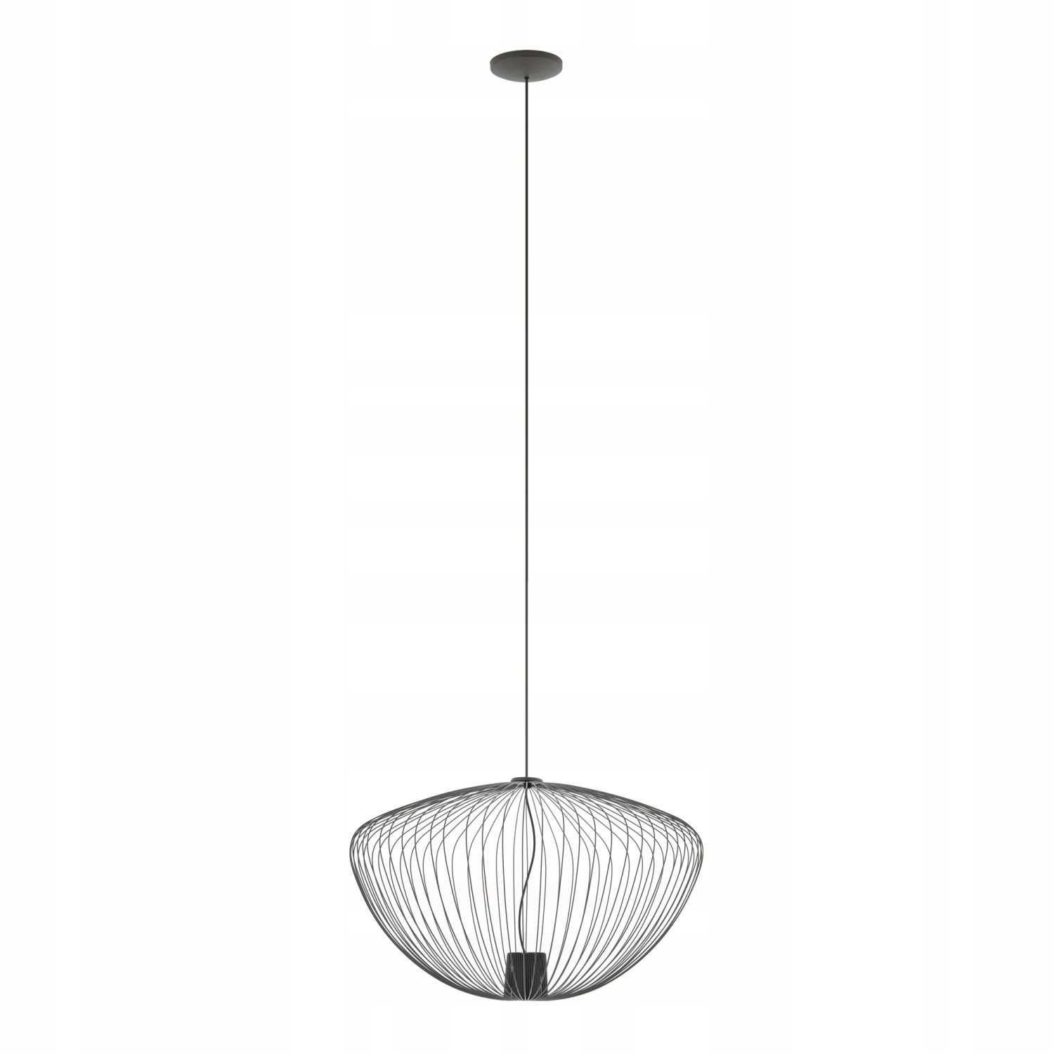 Závesná lampa sivá Pumpkin moderná nad jedálenský stôl Nowodvorski