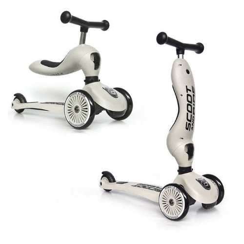 Scoot and Ride Highwaykick1 2w1 Jeździk i Hulajnoga 1-5 lat Ash