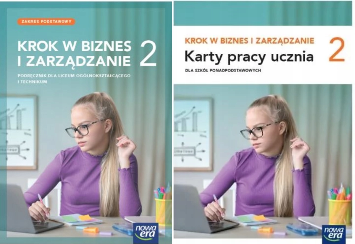 KROK W BIZNES I ZARZĄDZANIE 2 Podręcznik + Karty pracy LO i technikum ZP