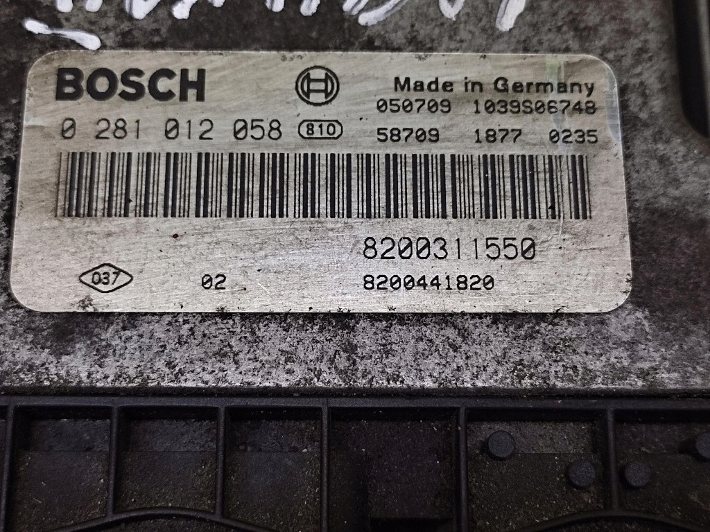 RENAULT LAGUNA II control unit of the engine 0281012058
