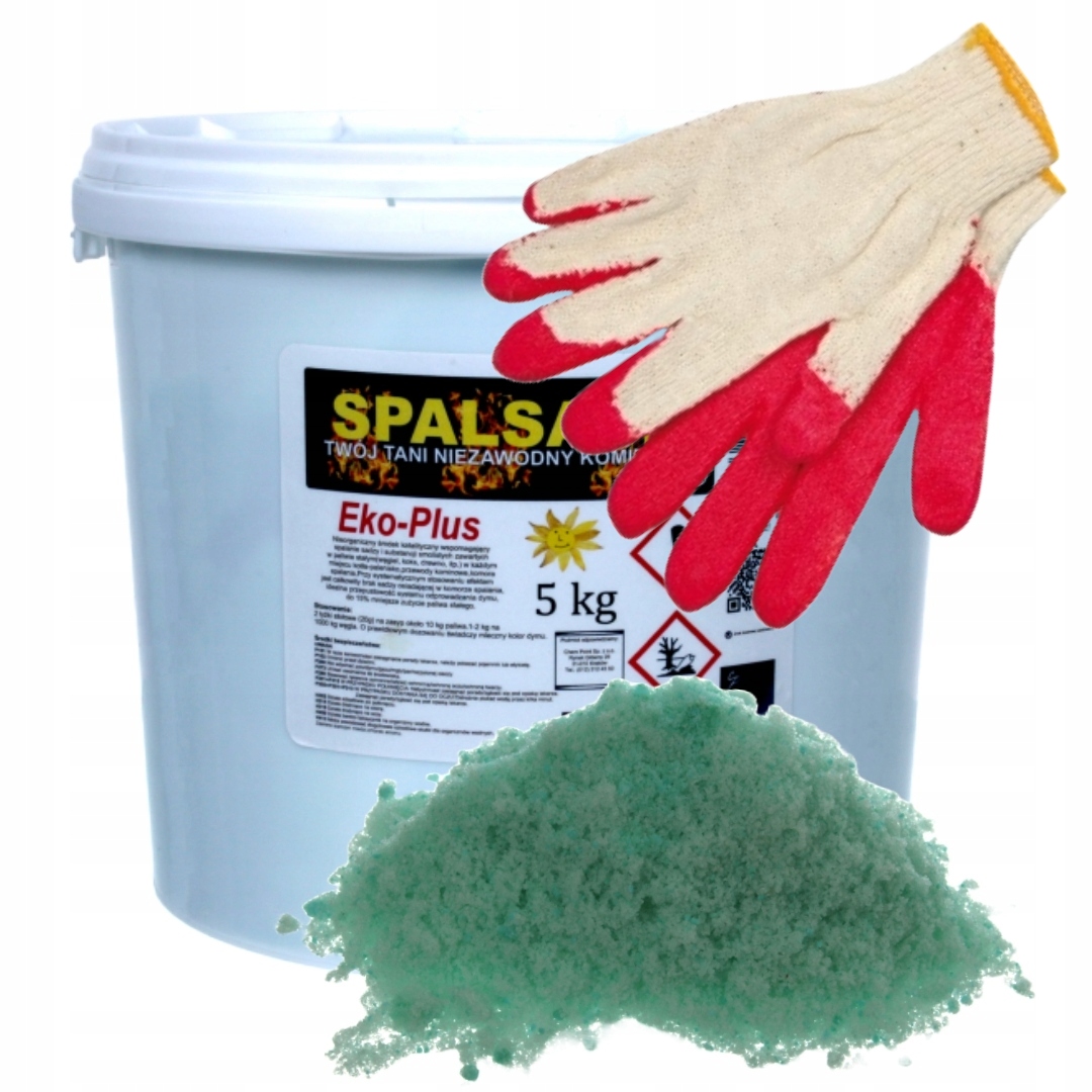 SPALSADZ DO WYPALANIA SADZY DOPALACZ SADZY DO PIECA KOMINA 5 KG + GRATIS
