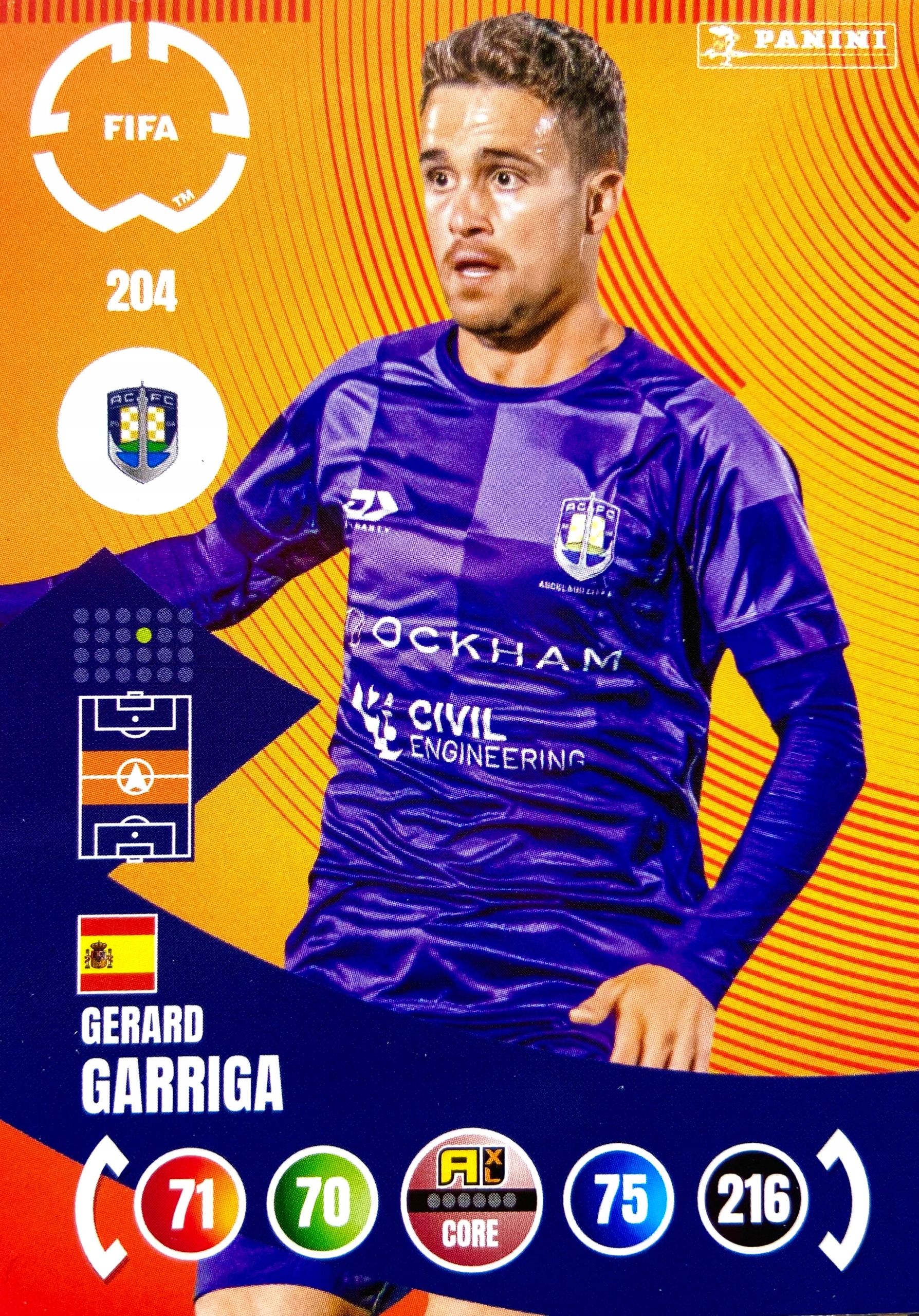 Fifa Club World Cup 2025 Team Mate Base 204 Gerard Garriga Auckland City