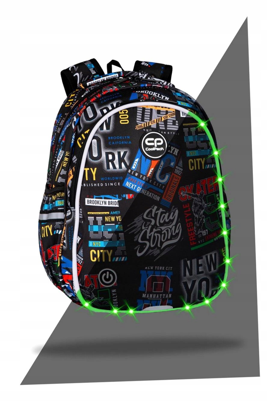 Plecak 2-KOMOROWY Coolpack Jimmy Led Big City