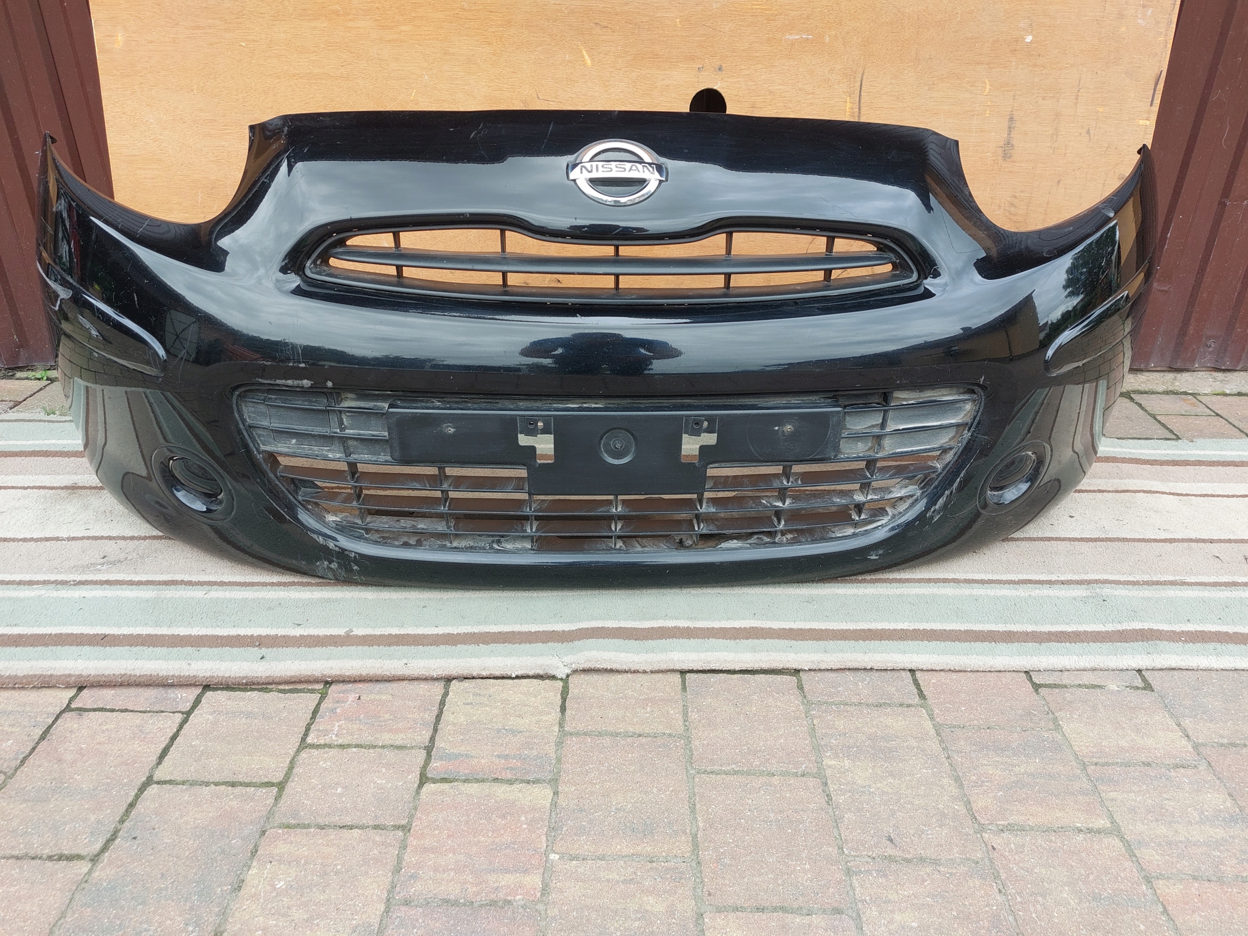 bumper front NISSAN MICRA K13 black 10-13r 11r