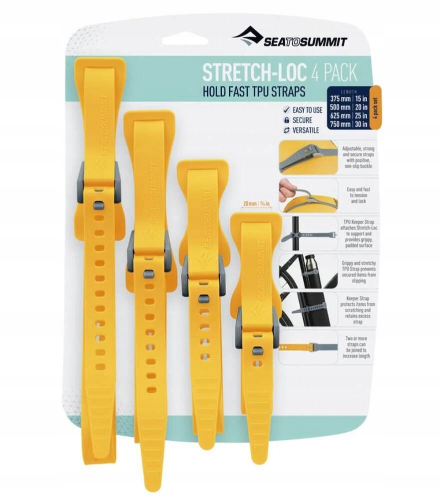 

Sea to summit Stretch-Loc Zestaw 4 taśmy troki