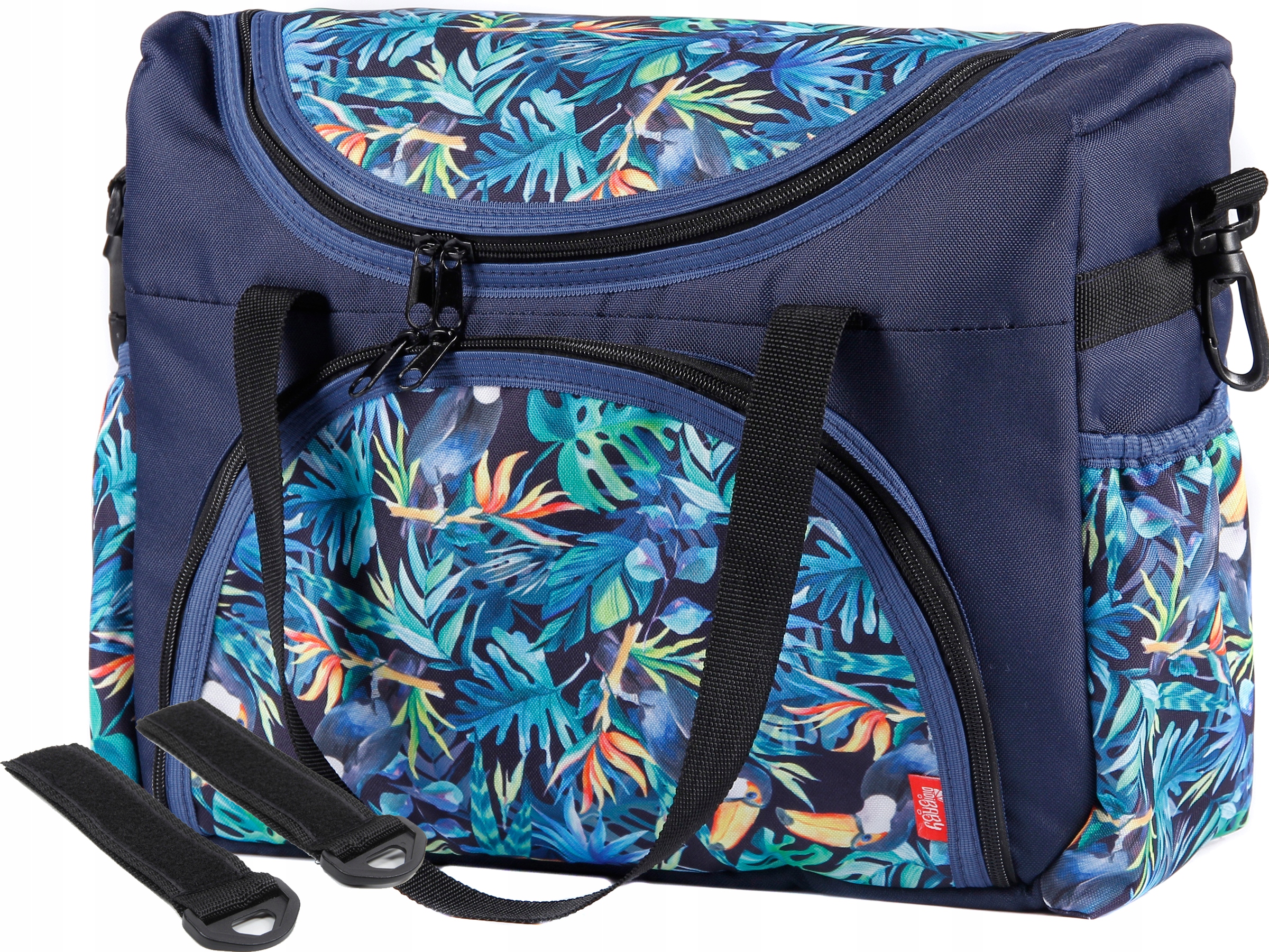 Duży ORGANIZER dla mamy uniwersalna TORBA do wózka+PASEK z naramiennikiemPL