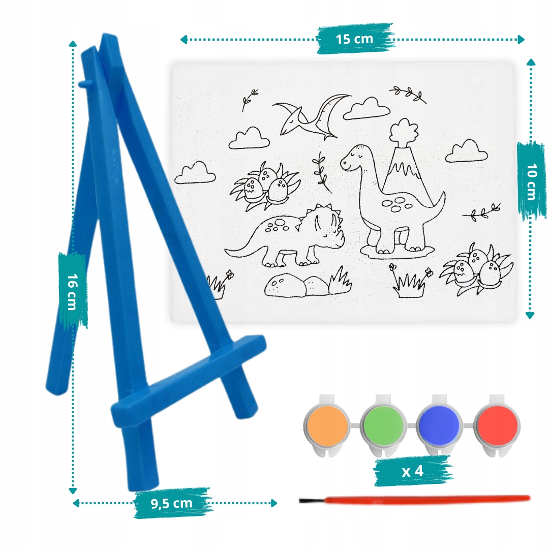 ZESTAW MALARSKI malowania prezent kreatywny PŁÓTNO SZTALUGA FARBY dzieci Kod producenta zestaw malarski sztaluga dzieci malowania