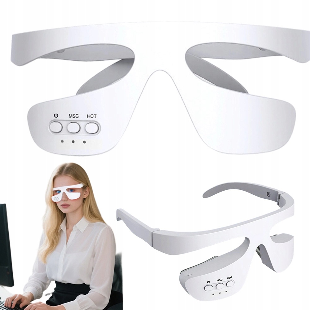 Masážní Přístroj Na Oči S Červeným Světlem Mikroprad 3D Vyhřívání