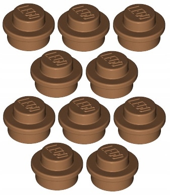 

Lego Płytka 1x1 Ciemno Cielista (4073/6167641) x10