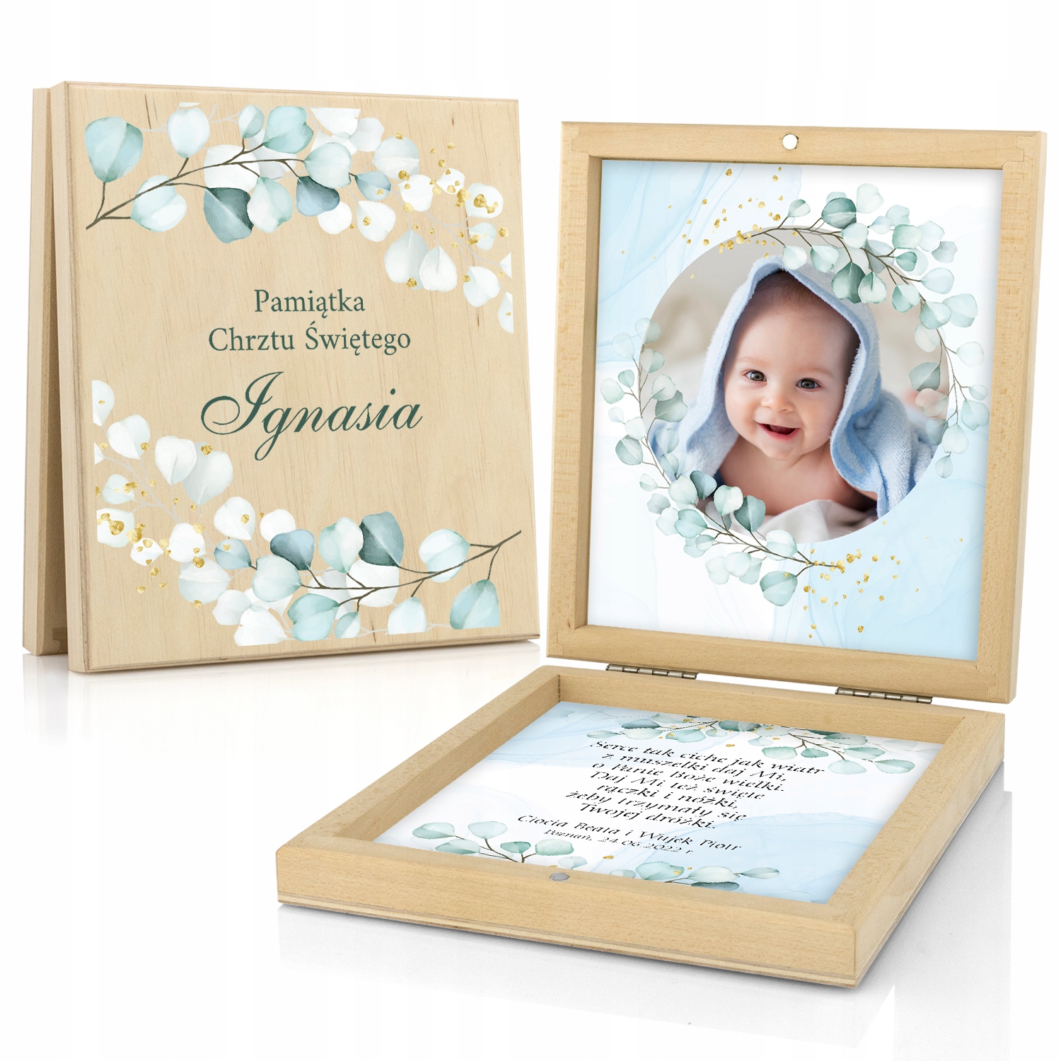 

Pudełko na pieniądze z nadrukiem zdjęcia Chrzest