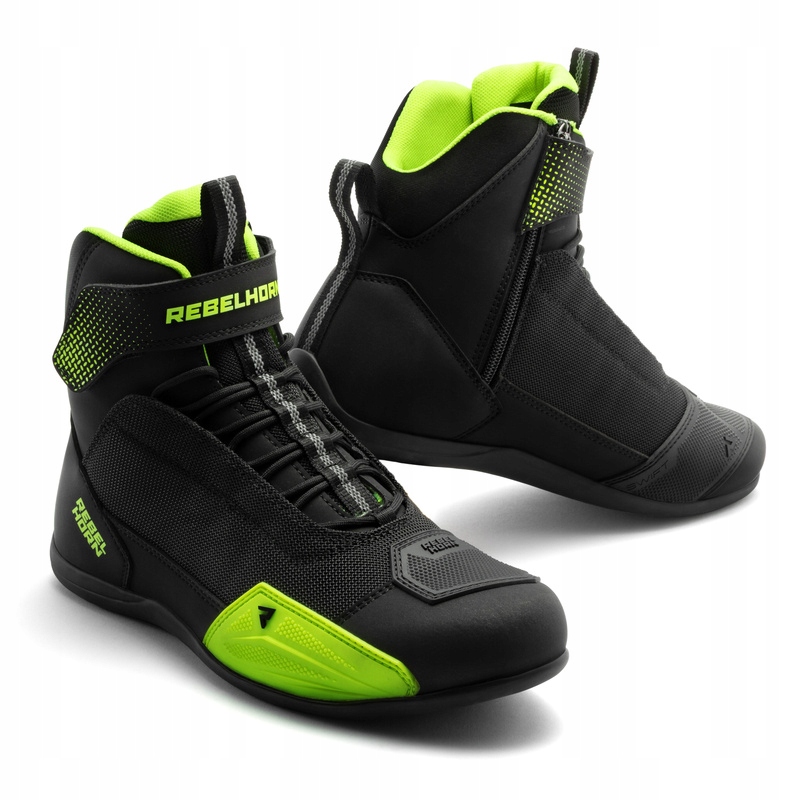 Motocyklové Topánky Rebelhorn Swift Black Fluo Yellow 48