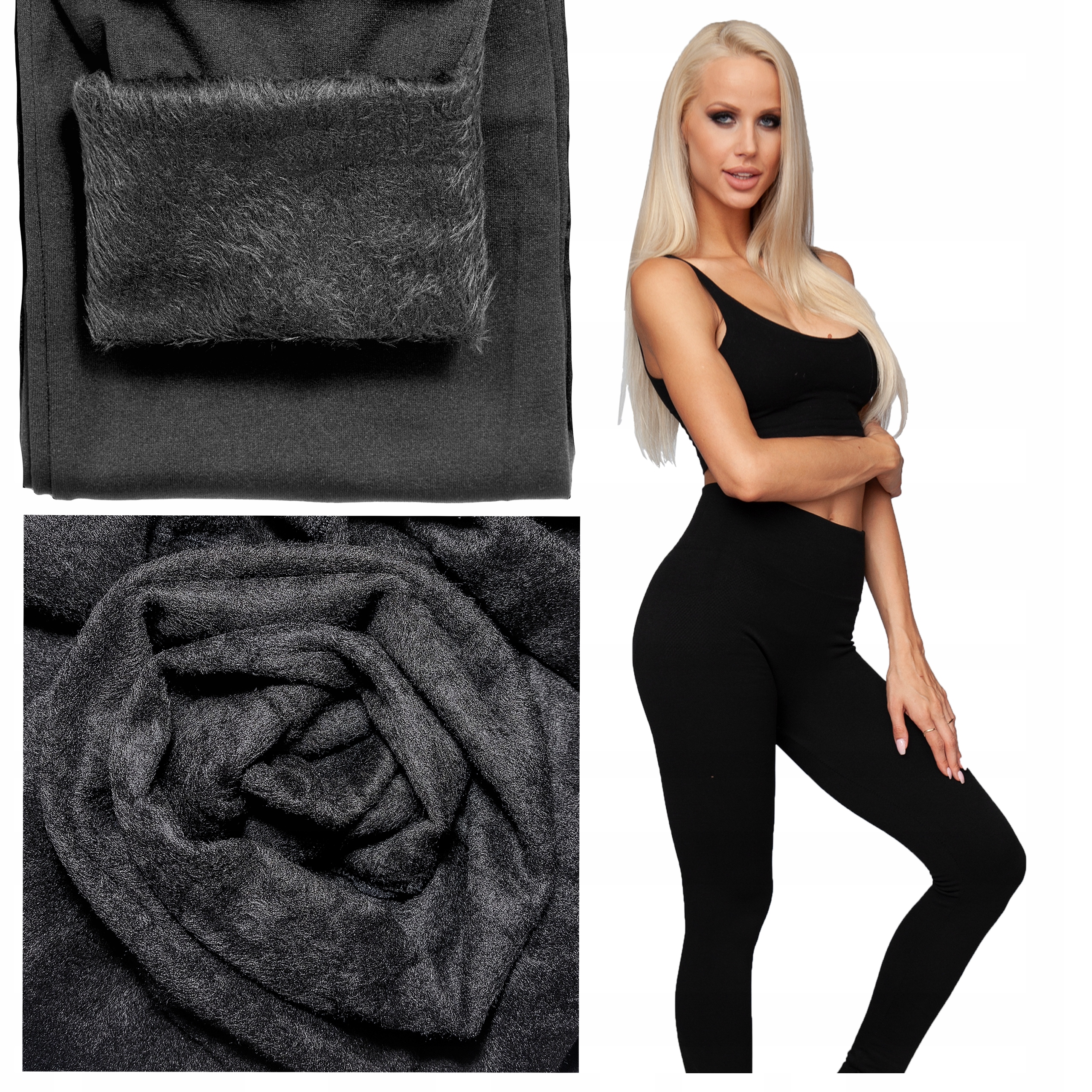 Kožešina Bambusové Punčocháče Zateplené Kožešinou, příjemné a teplé, pohodlné