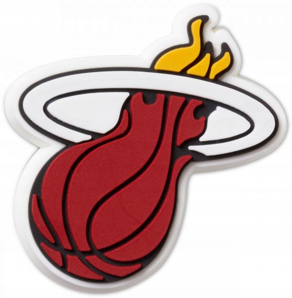 Przypinka Crocs Jibbitz Pin Do Butów NBA Miami Heat Logo