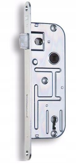 Hobes zámek zadlabací 02-03 90/60 P-l bílý Zn dozický 2 klíče 498241