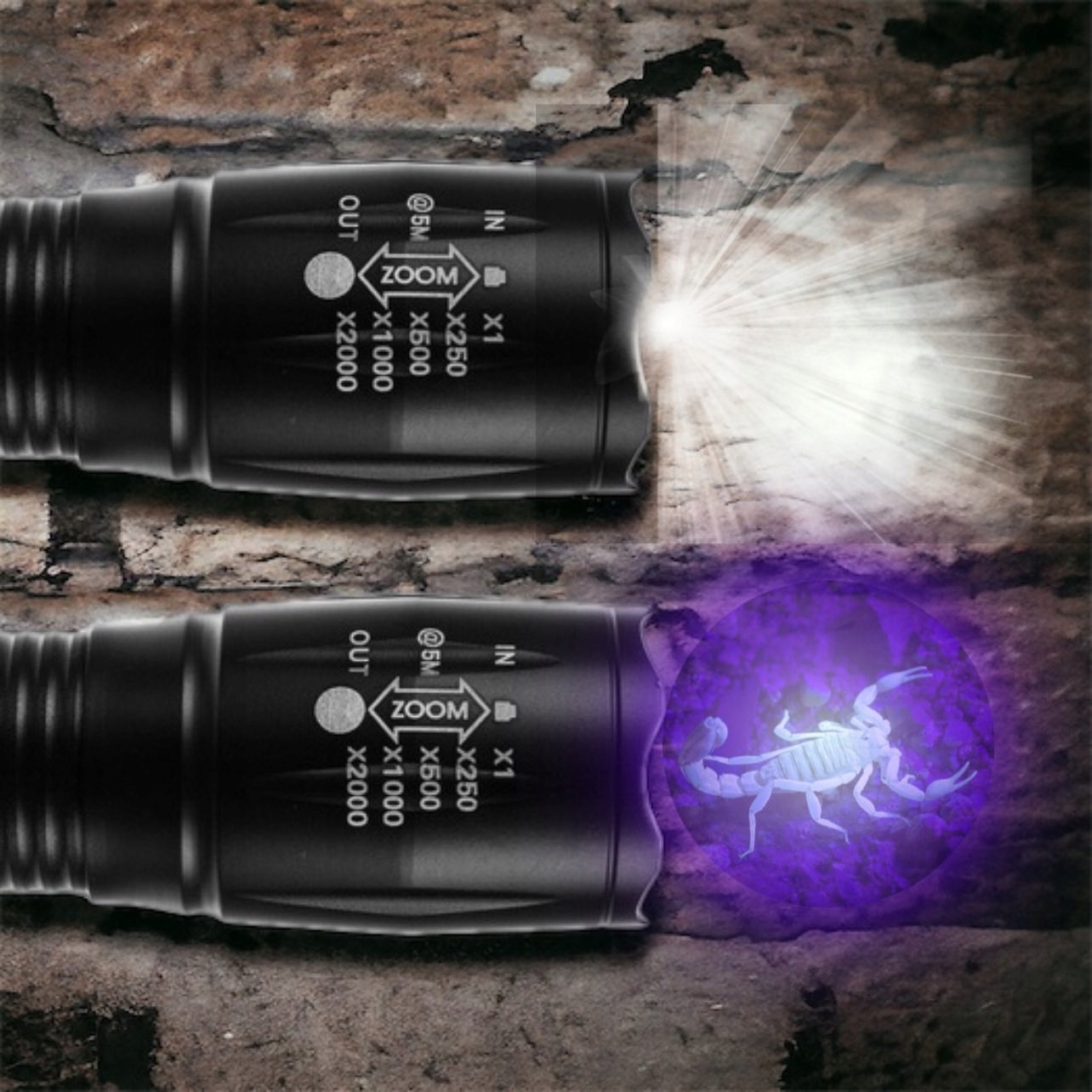 MOCNA LATARKA LED ZOOM + UV DO BURSZTYNÓW Kod producenta Loppyu