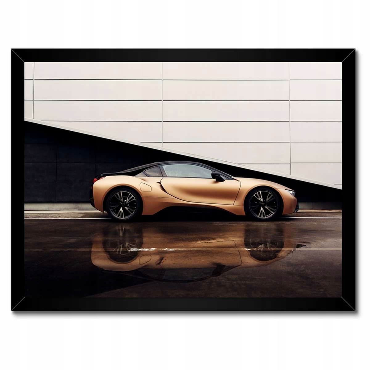 Plakáty v rámu 40x30 Zlaté Bmw Auto