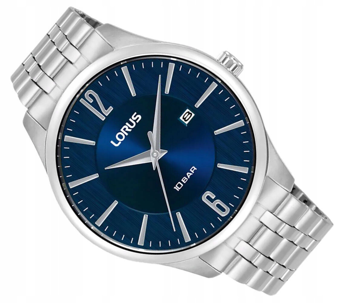 Pánské Klasické Elegantní Vodotěsné Modré Hodinky Lorus RH917RX9 100