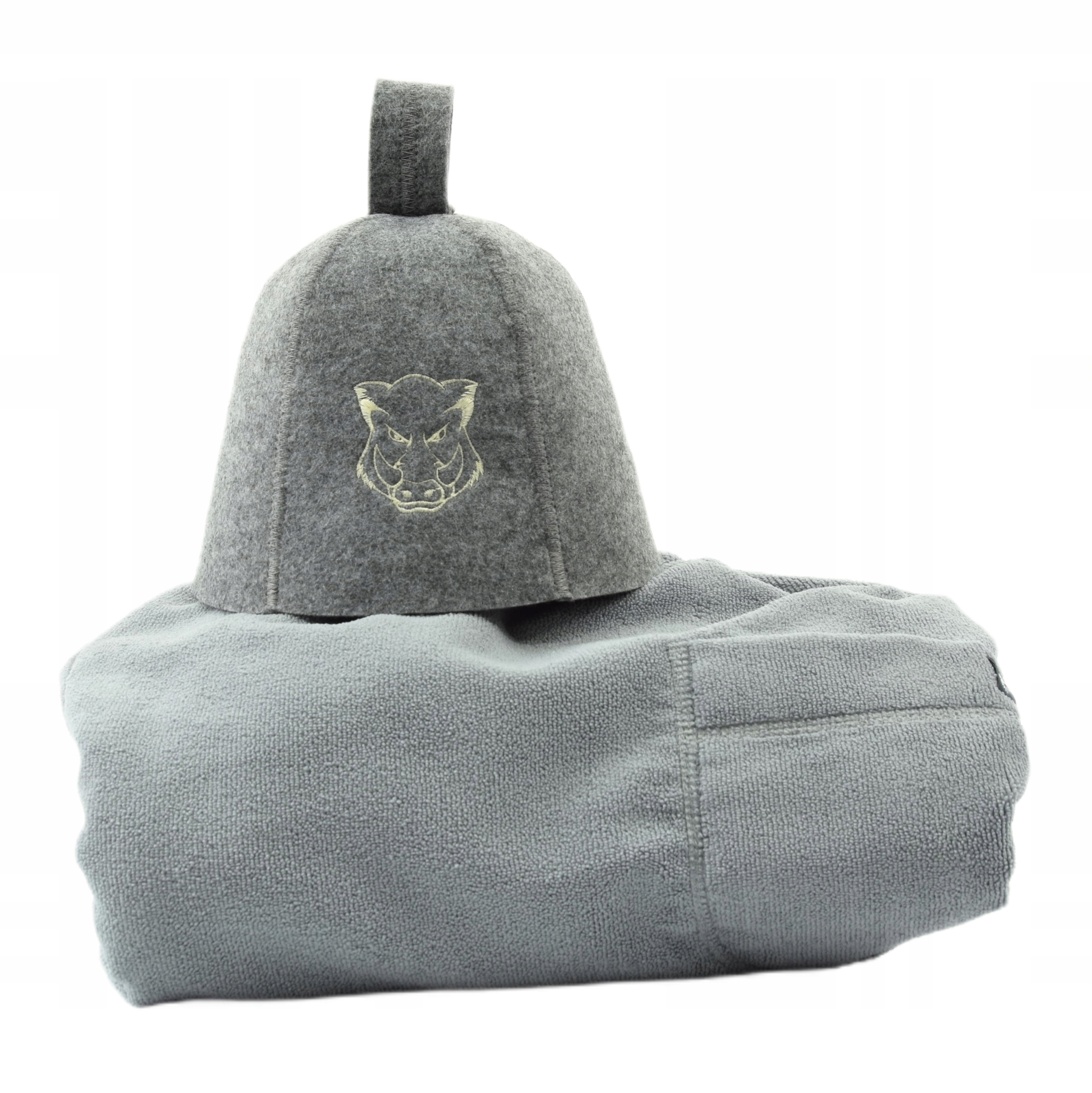 Plstěná čepice do sauny ručník pánský set vel XL