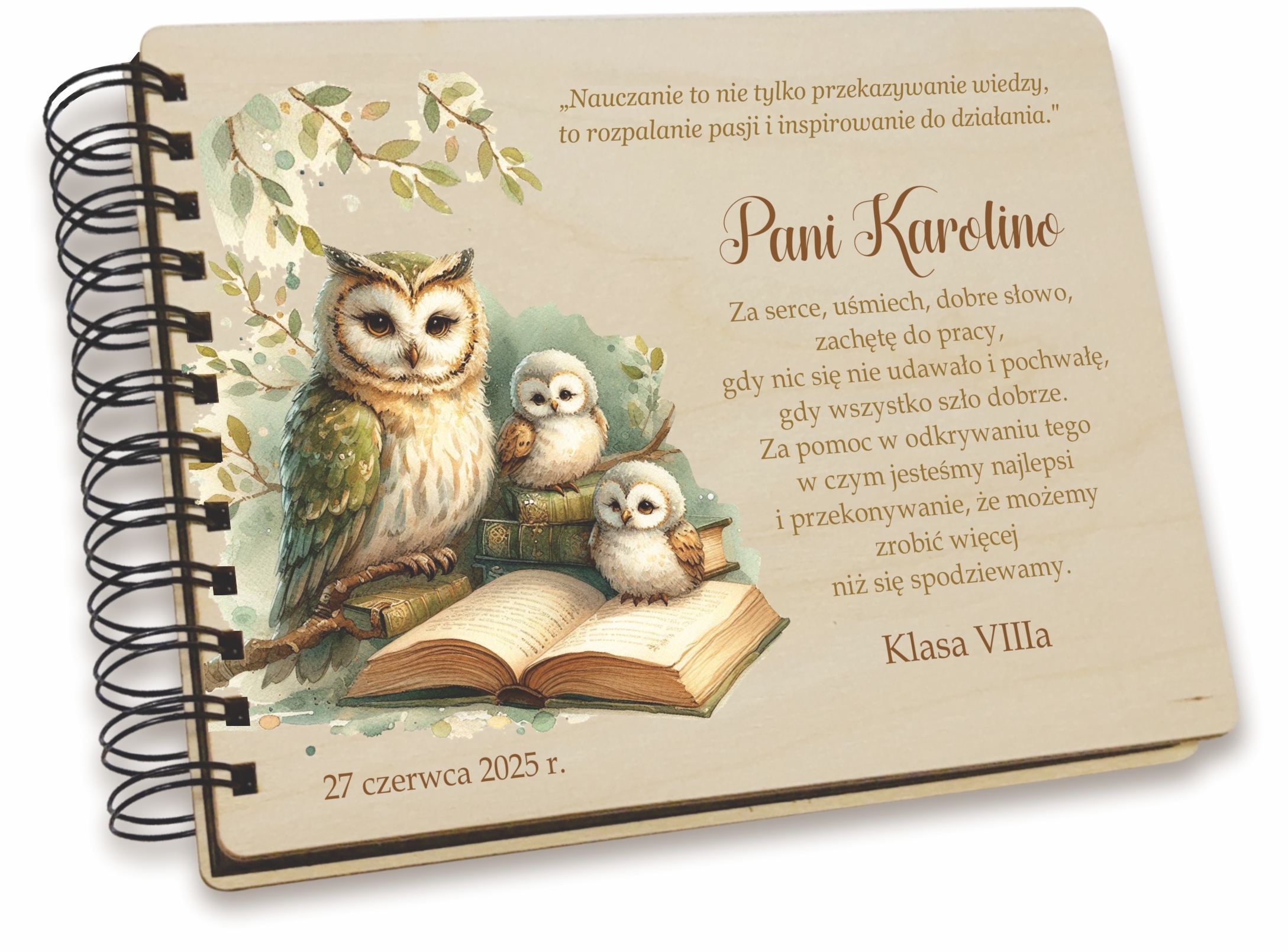 ALBUM PREZENT DLA WYCHOWAWCY NAUCZYCIELA ZAKOŃCZENIE ROKU N6